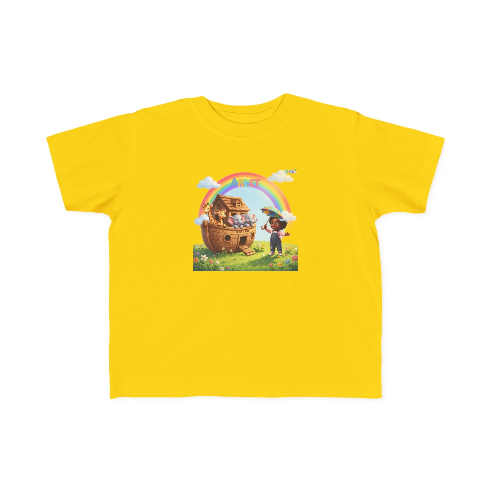 Noah’s Ark Rainbow Toddler Tee — Cute Animal Ark Graphic T-Shirt