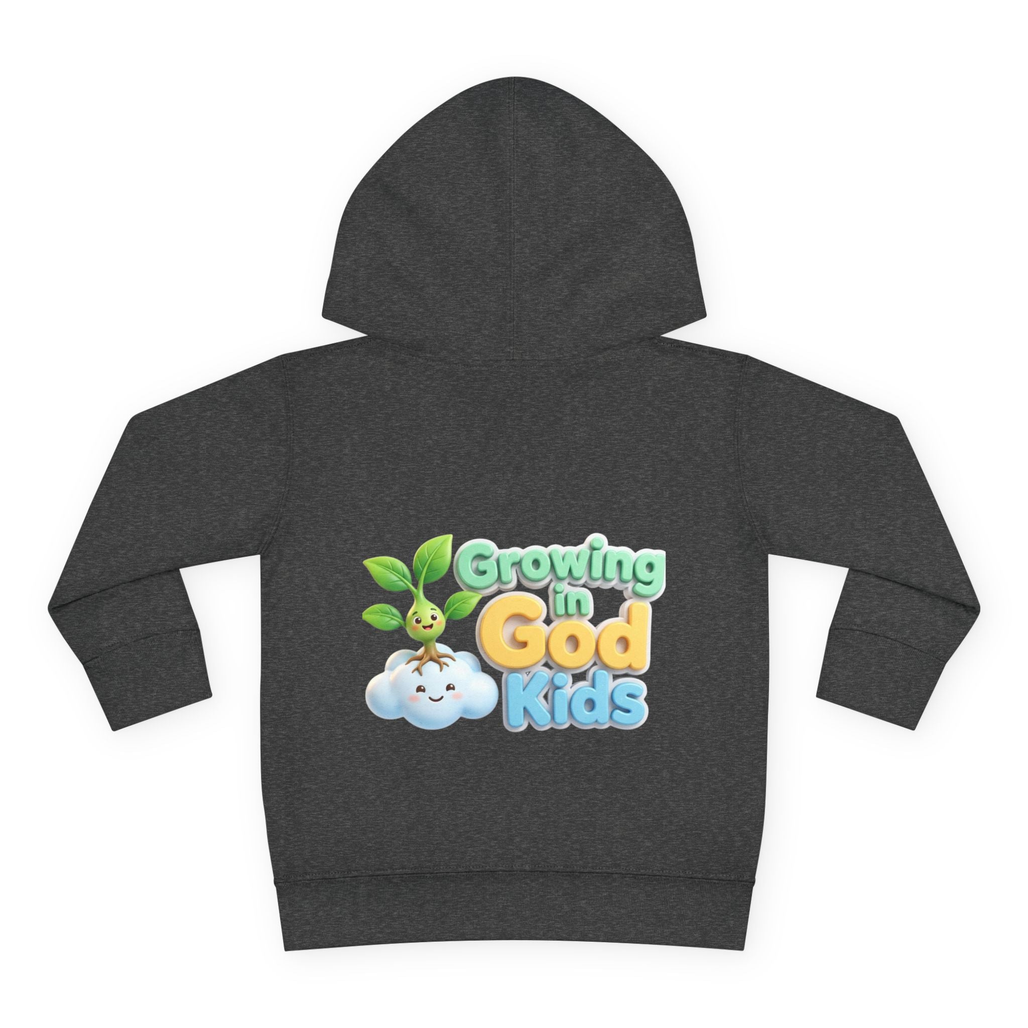 Toddler Hoodie — "Growing in God Kids" Christian Pullover for Babies & Toddlers