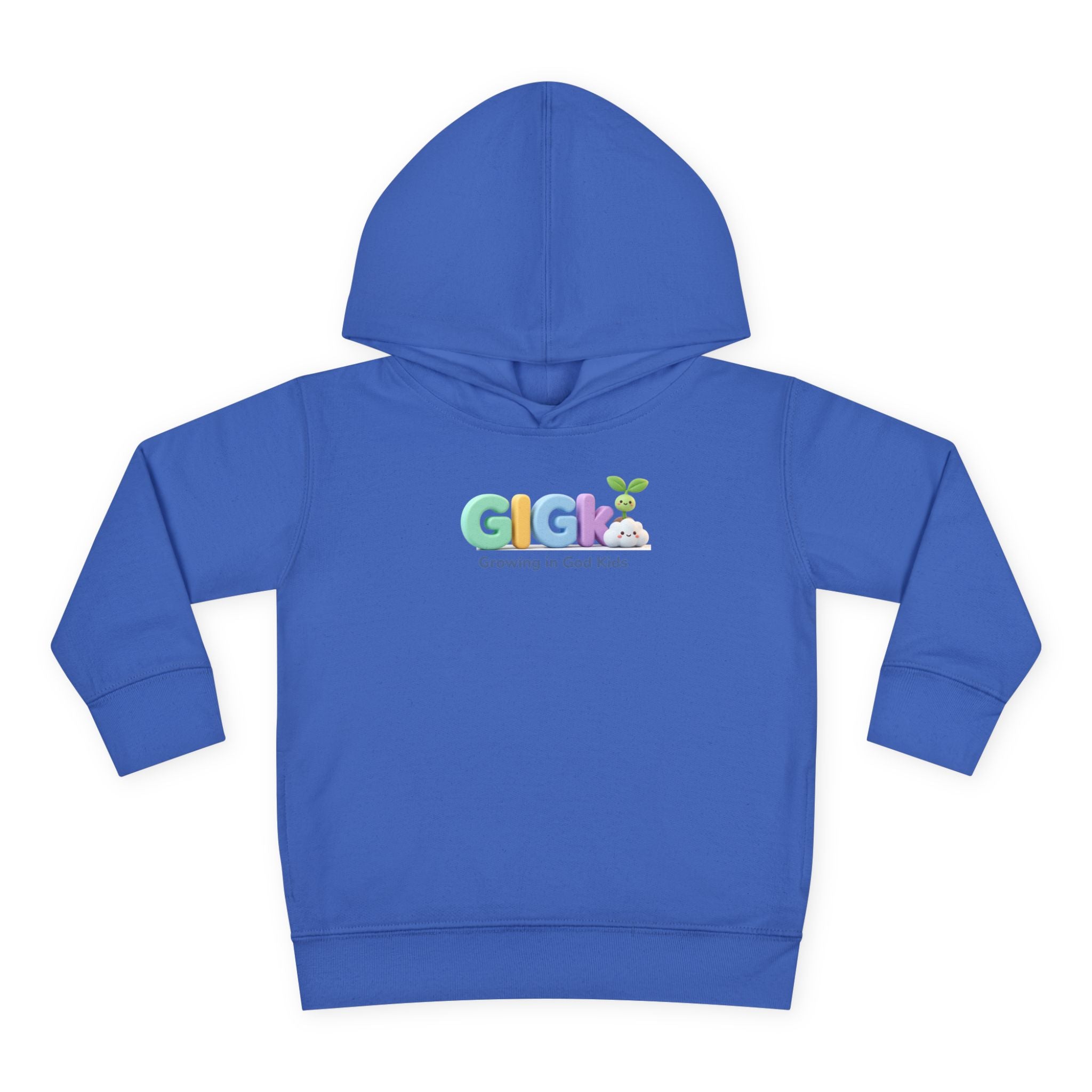 Toddler Hoodie — "Creciendo en Dios" Religious Pullover for Kids (Galatians 6:9)