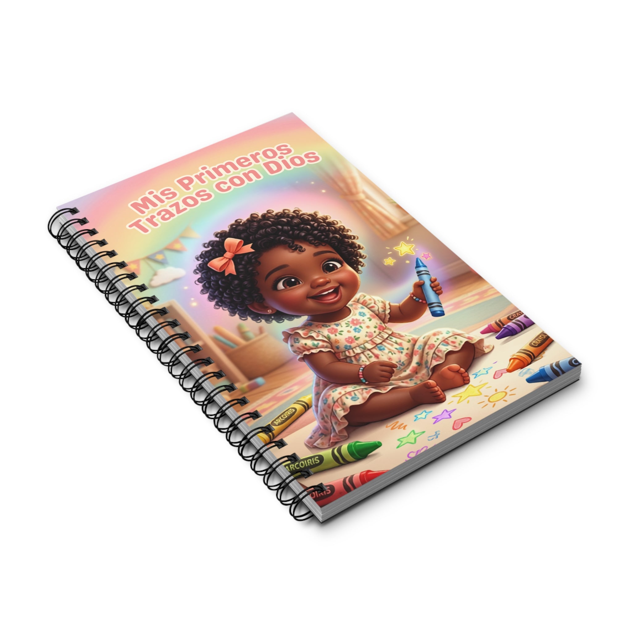 Spiral Journal — "Mis Primeros Trazos con Dios" Christian Baby Keepsake