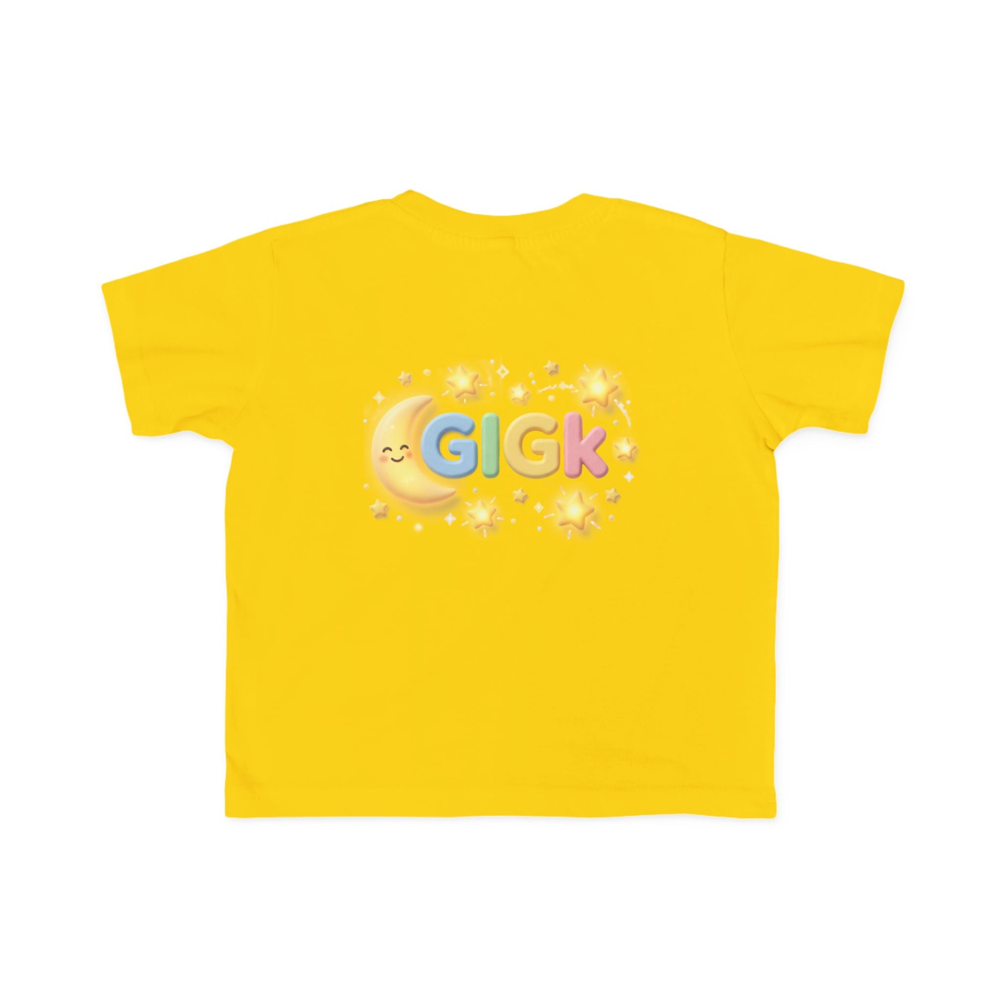 Toddler Tee — Pastel Moon & Stars "Gigk" Graphic