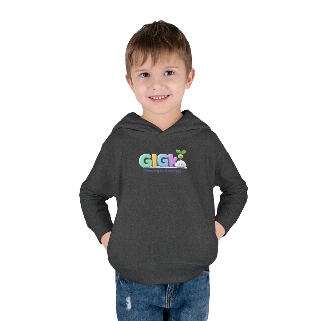 Toddler Hoodie — "Creciendo en Dios" Religious Pullover for Kids (Galatians 6:9)