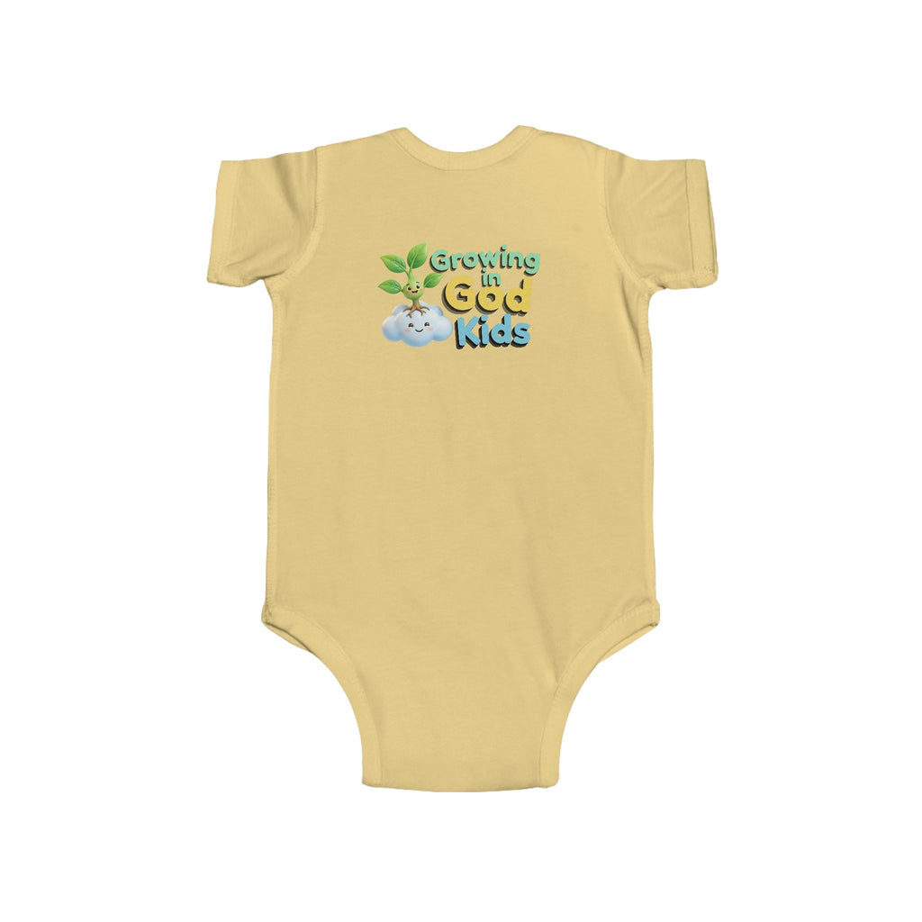 Growing God Kids Infant Bodysuit — "Buenos días, Señor" Faith Baby Onesie