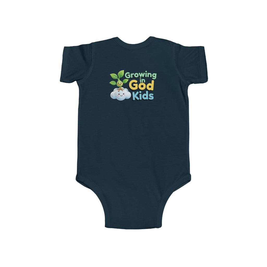 Growing God Kids Infant Bodysuit — "Buenos días, Señor" Faith Baby Onesie