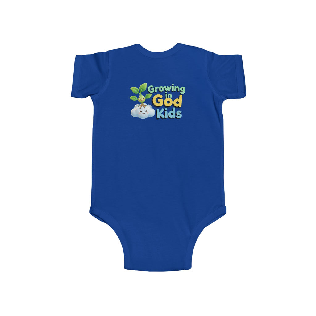 Growing God Kids Infant Bodysuit — "Buenos días, Señor" Faith Baby Onesie