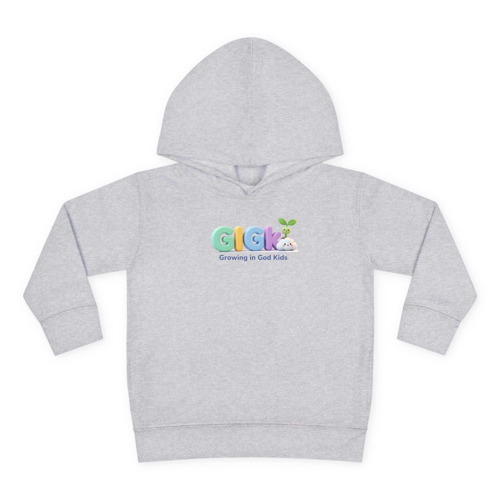 Toddler Hoodie — "Creciendo en Dios" Religious Pullover for Kids (Galatians 6:9)