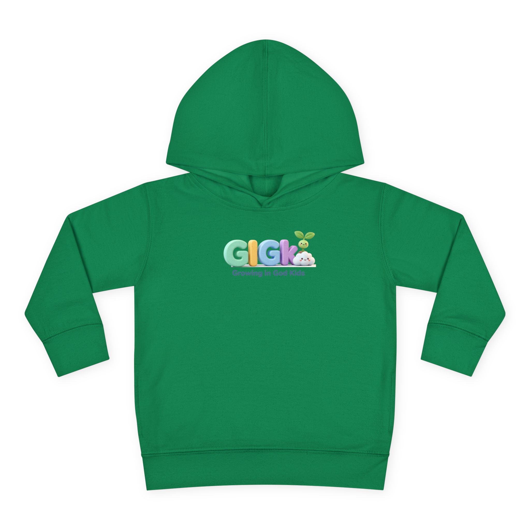 Toddler Hoodie — "Creciendo en Dios" Religious Pullover for Kids (Galatians 6:9)