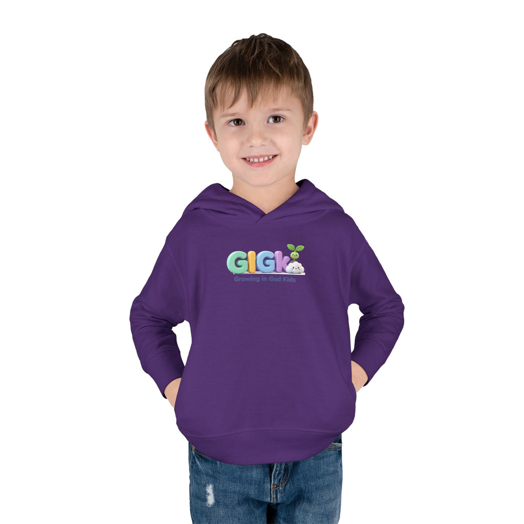 Toddler Hoodie — "Creciendo en Dios" Religious Pullover for Kids (Galatians 6:9)