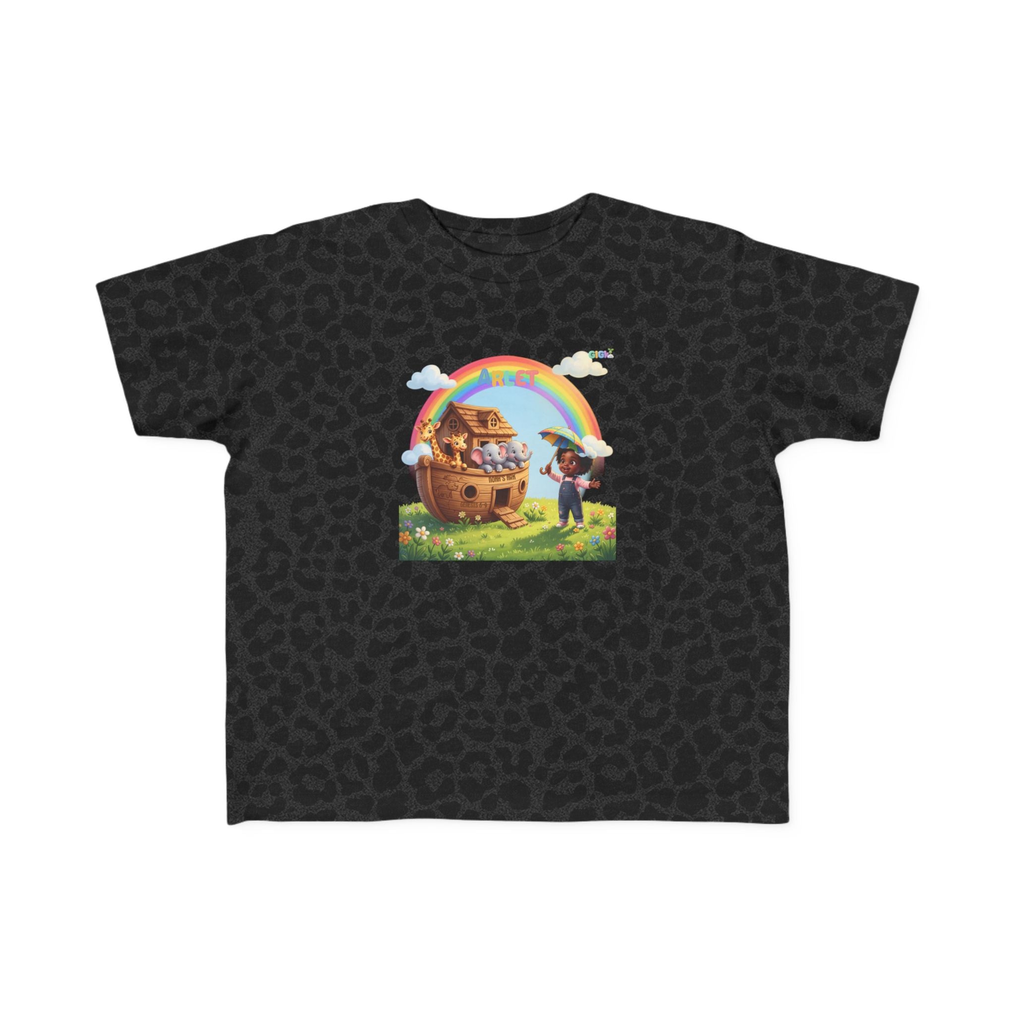 Noah’s Ark Rainbow Toddler Tee — Cute Animal Ark Graphic T-Shirt