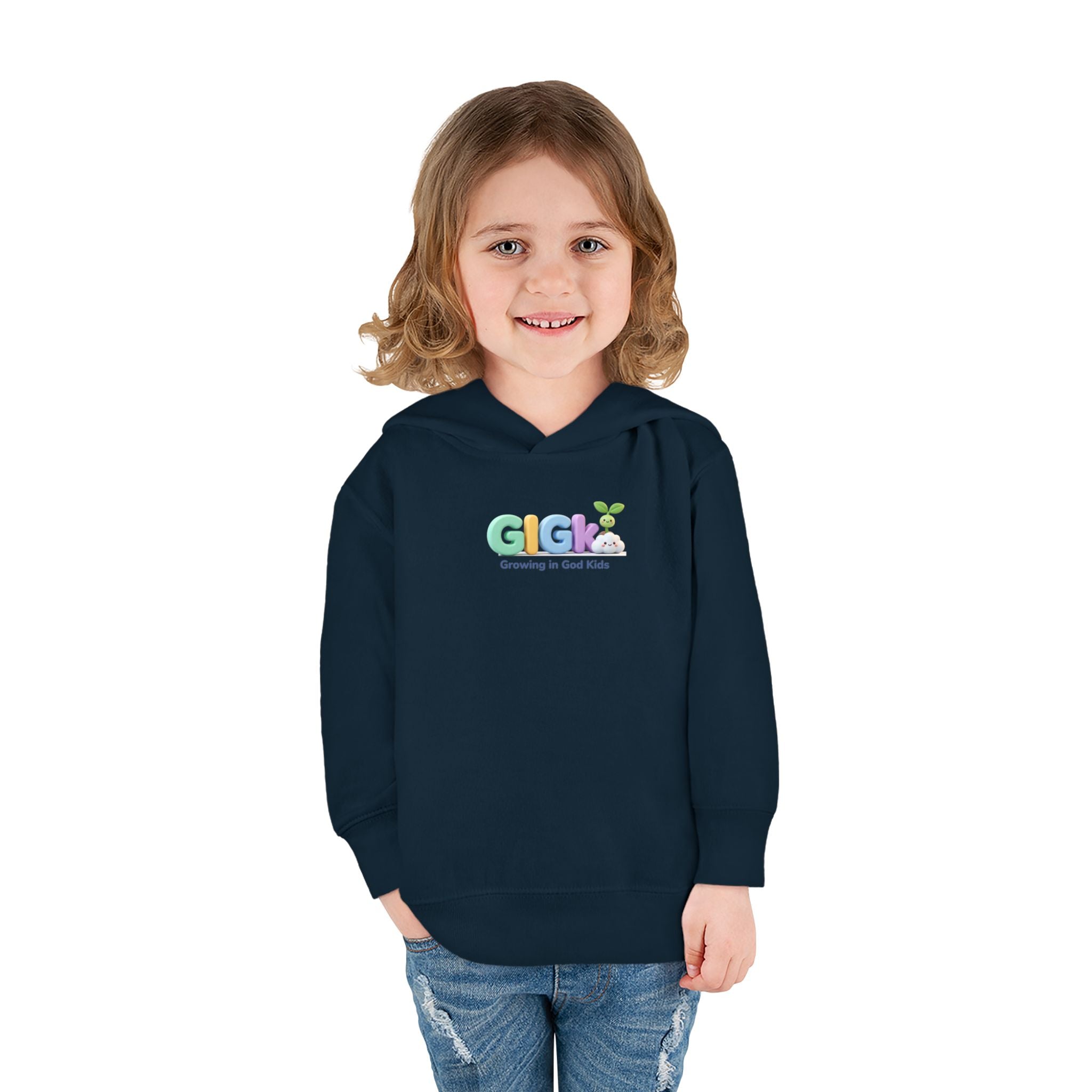 Toddler Hoodie — "Growing in God Kids" Christian Pullover for Babies & Toddlers