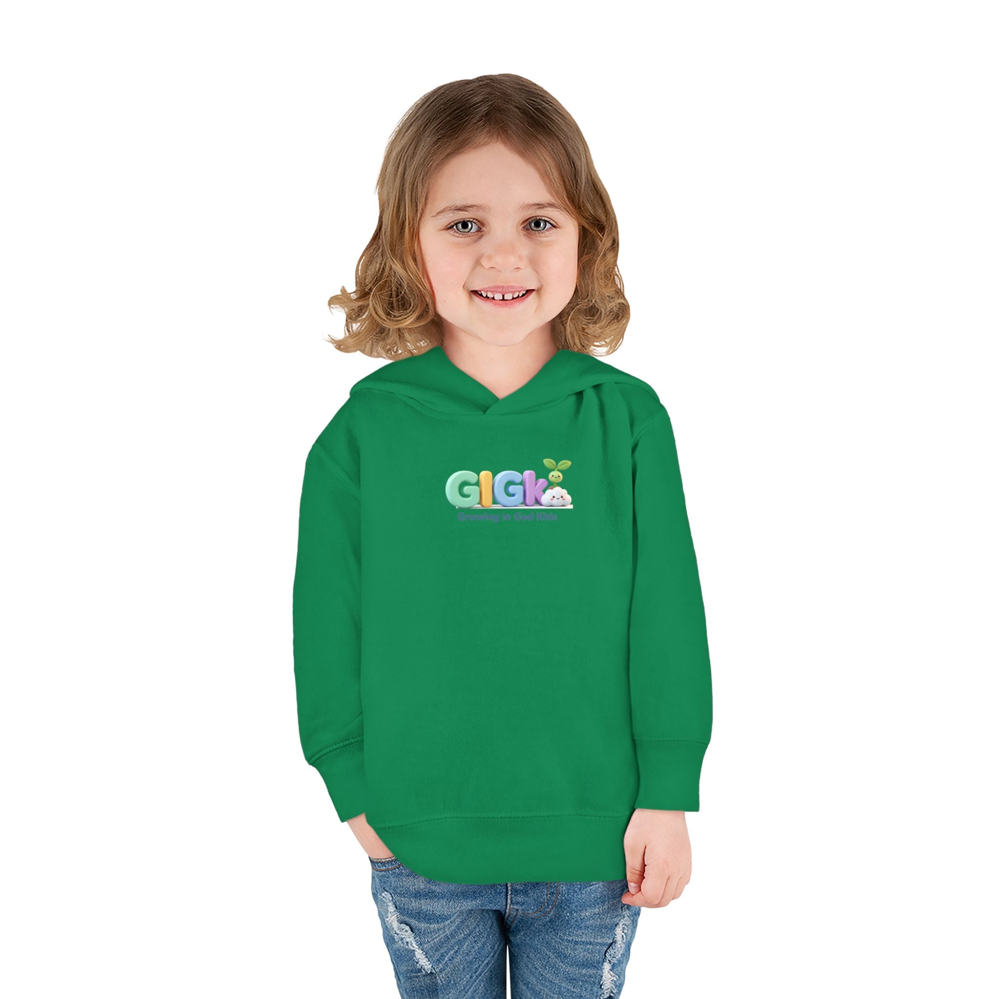 Toddler Hoodie — "Growing in God Kids" Christian Pullover for Babies & Toddlers