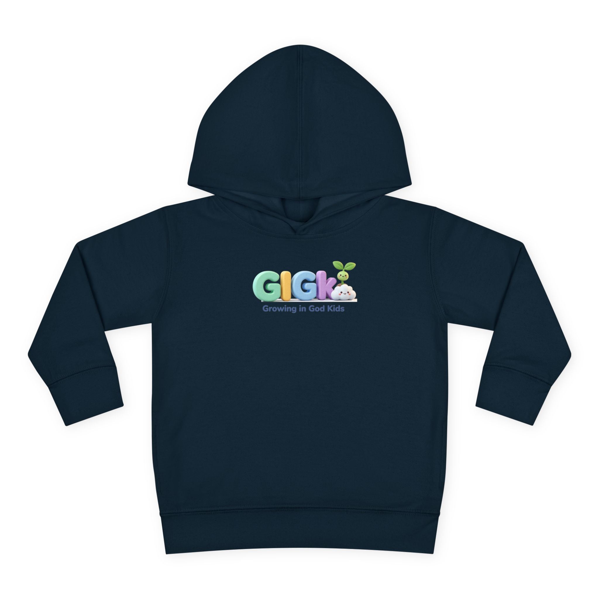 Toddler Hoodie — "Creciendo en Dios" Religious Pullover for Kids (Galatians 6:9)