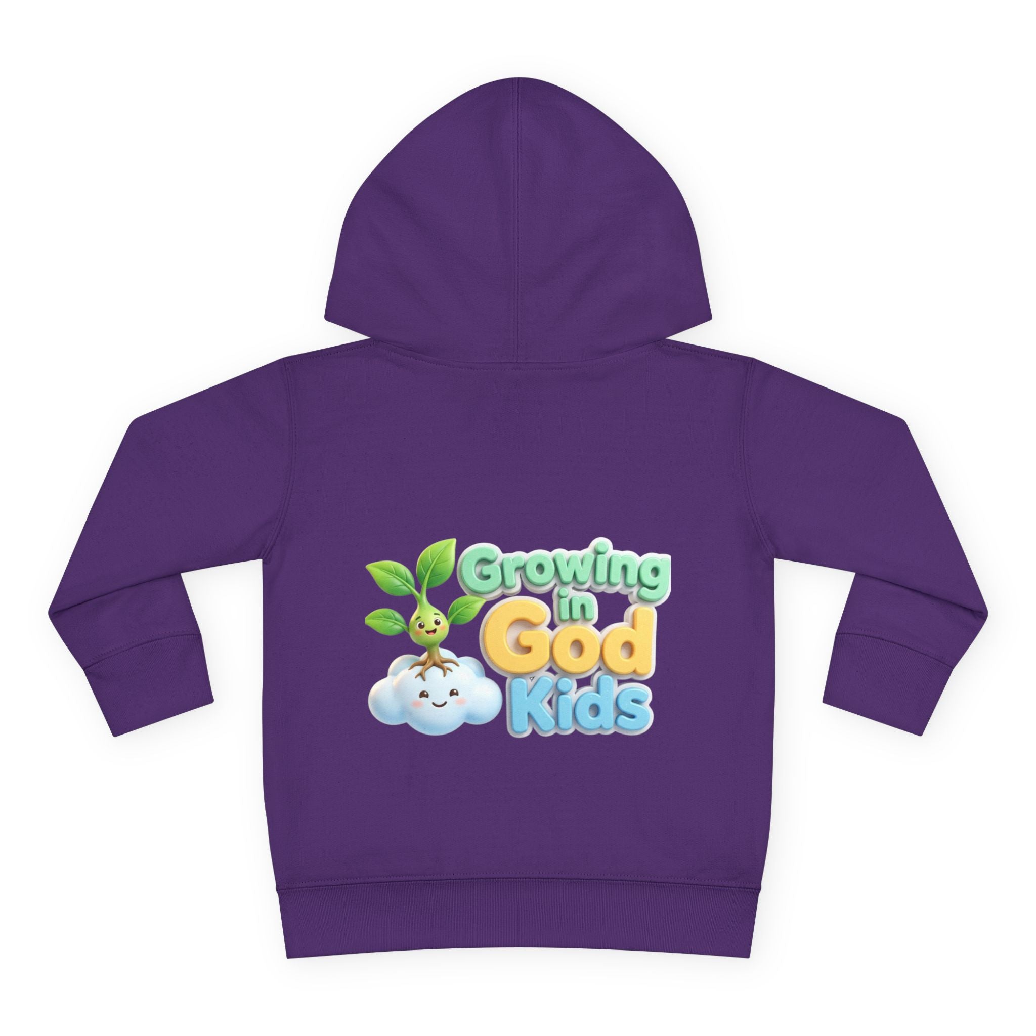 Toddler Hoodie — "Growing in God Kids" Christian Pullover for Babies & Toddlers