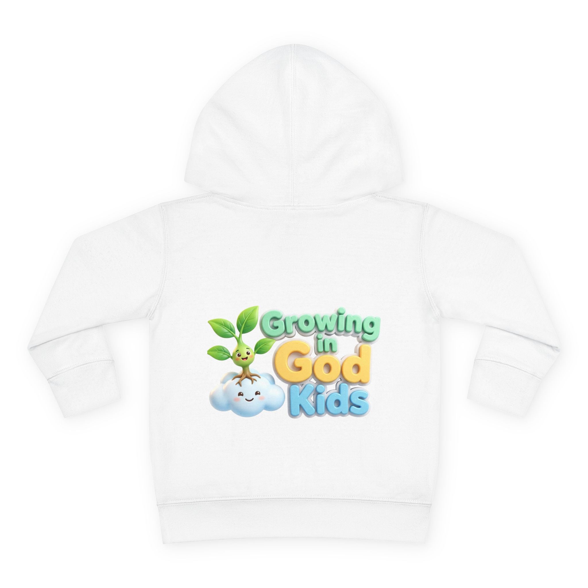 Toddler Hoodie — "Growing in God Kids" Christian Pullover for Babies & Toddlers