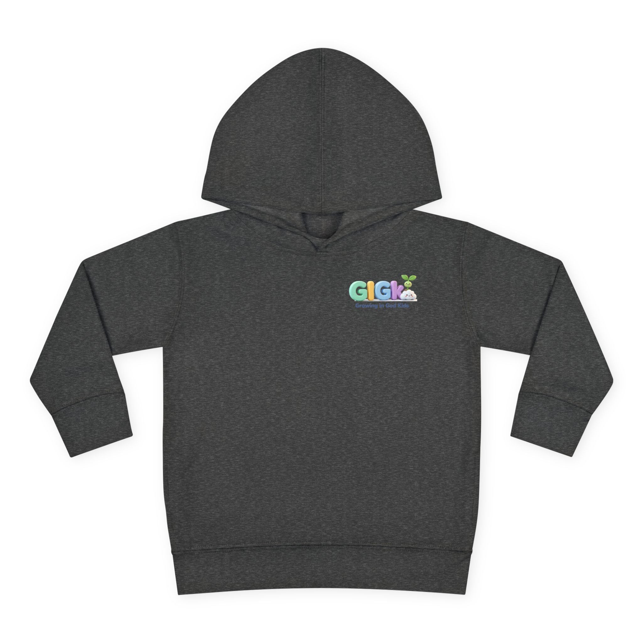Toddler Hoodie — "¡Pequeña y Fuerte!" Superhero Girl Pullover
