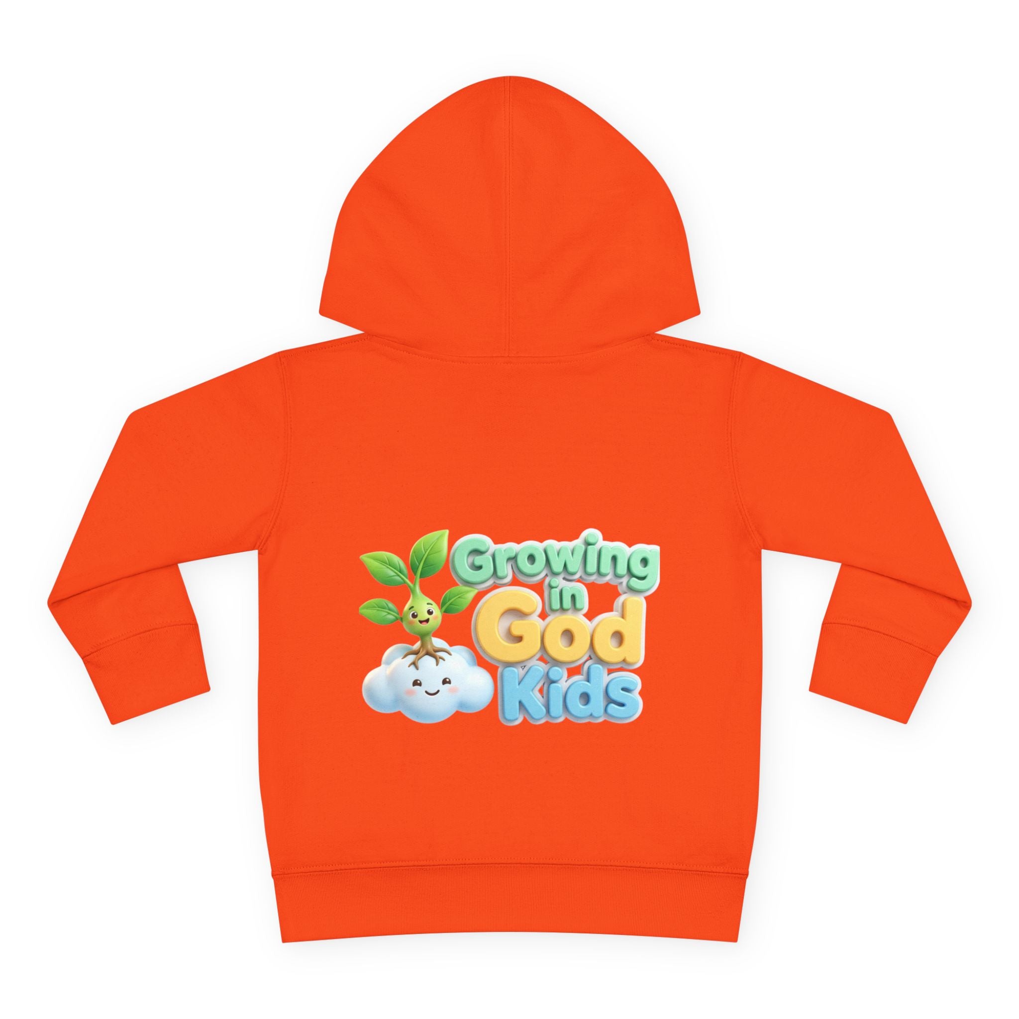 Toddler Hoodie — "Growing in God Kids" Christian Pullover for Babies & Toddlers