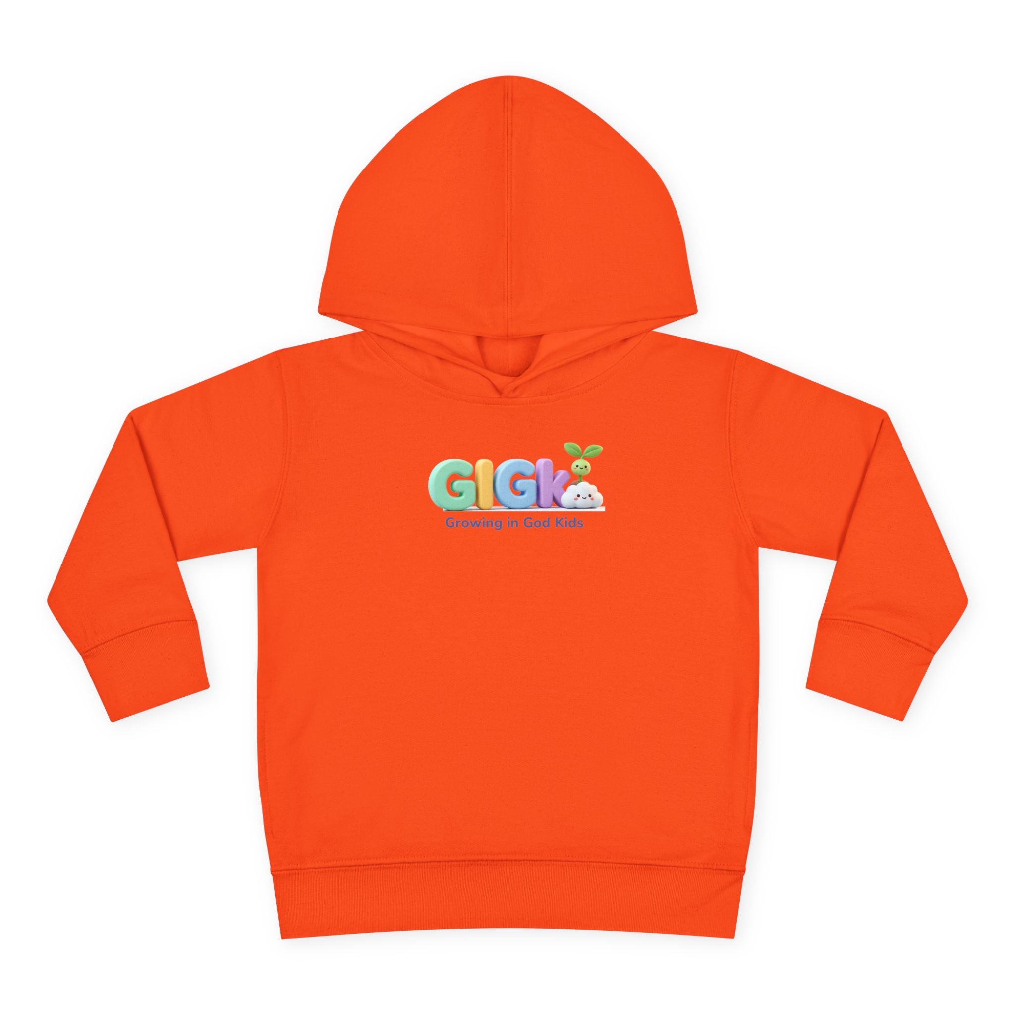 Toddler Hoodie — "Creciendo en Dios" Religious Pullover for Kids (Galatians 6:9)