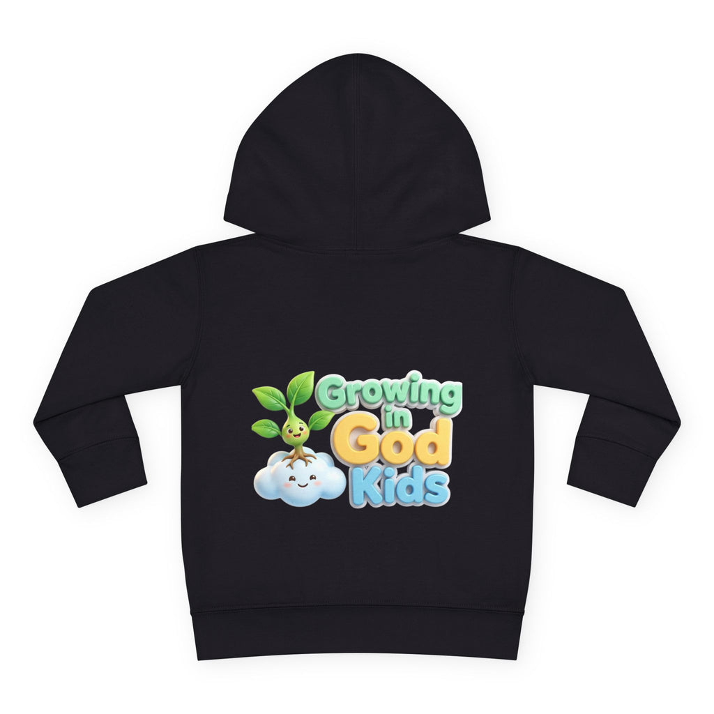 Toddler Hoodie — "Growing in God Kids" Christian Pullover for Babies & Toddlers