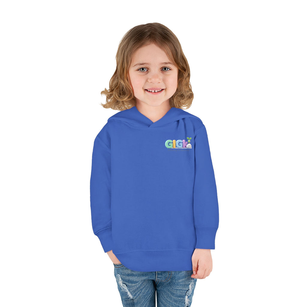 Toddler Hoodie — "¡Pequeña y Fuerte!" Superhero Girl Pullover