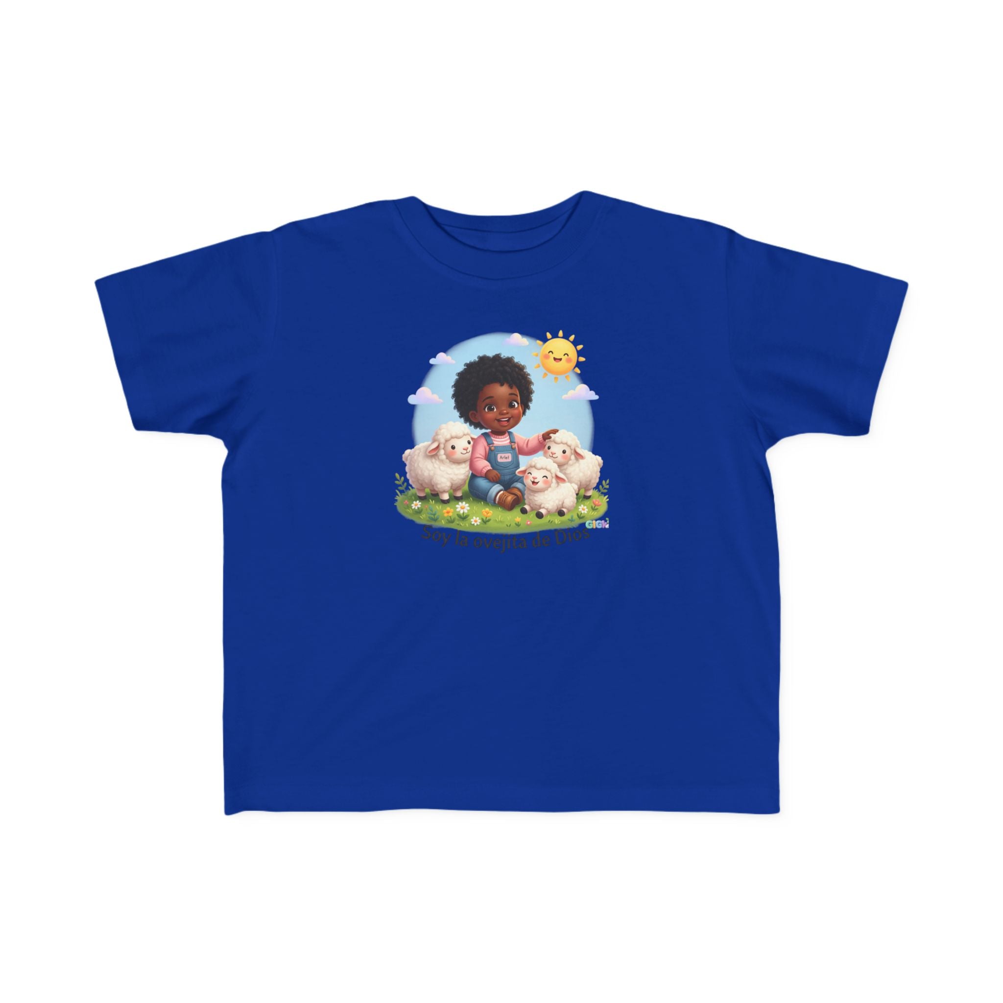 Growing in God Kids Toddler Tee — "Soy la ovejita de Dios" Faith Shirt