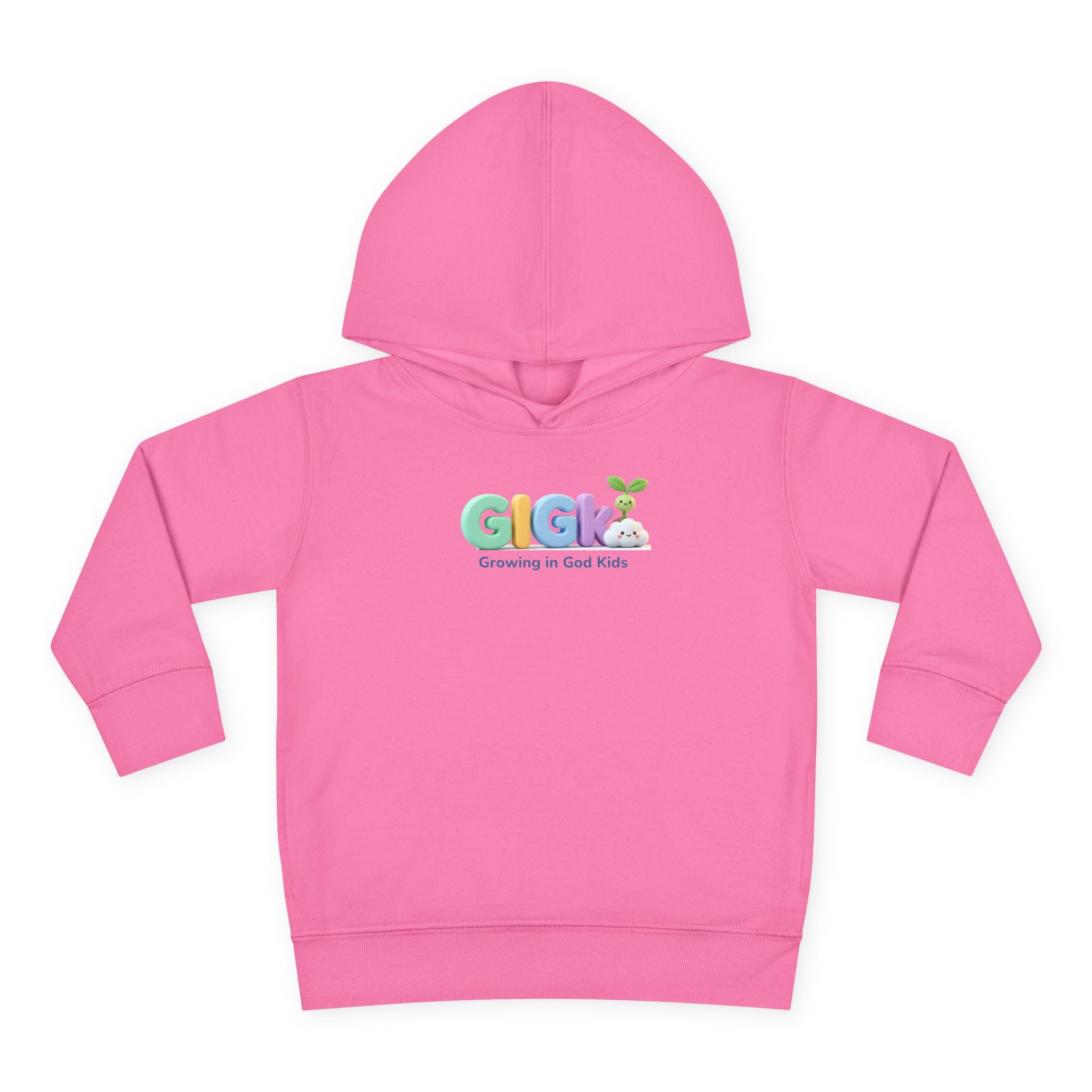 Toddler Hoodie — "Creciendo en Dios" Religious Pullover for Kids (Galatians 6:9)