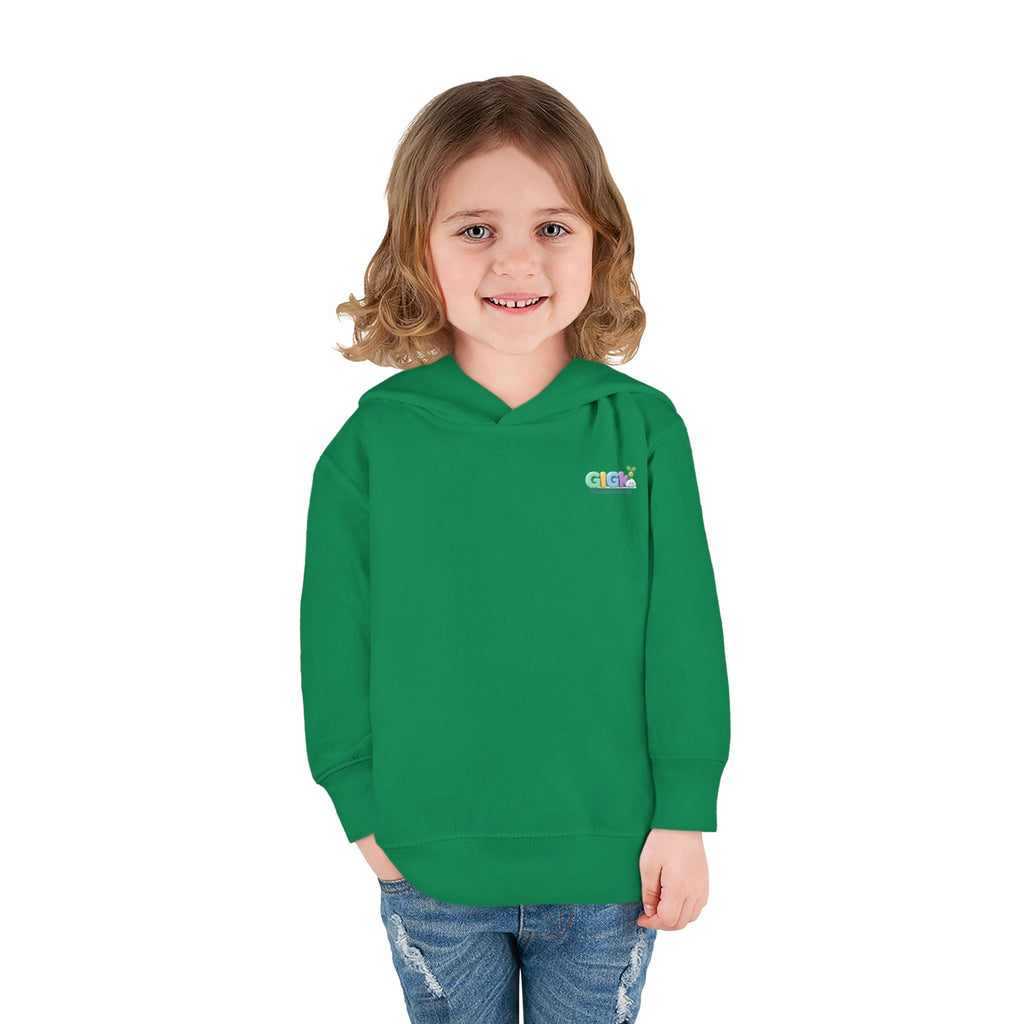 Toddler Hoodie "Welcome Little Princess" — Cute Black Baby Girl with Stuffed Lion Pullover
