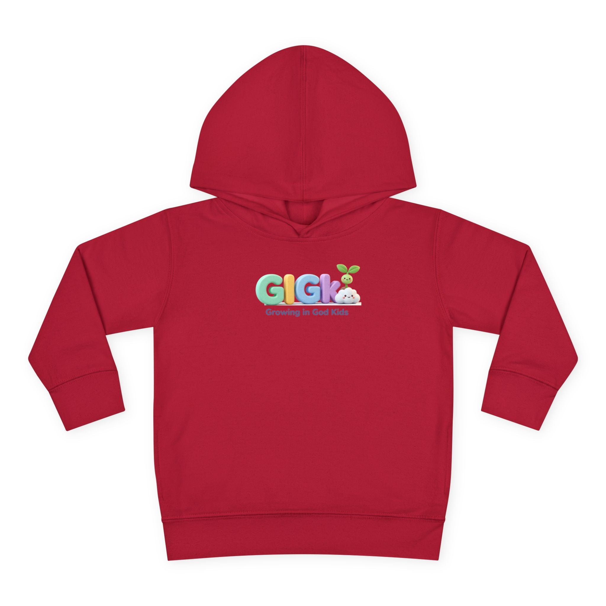 Toddler Hoodie — "Creciendo en Dios" Religious Pullover for Kids (Galatians 6:9)