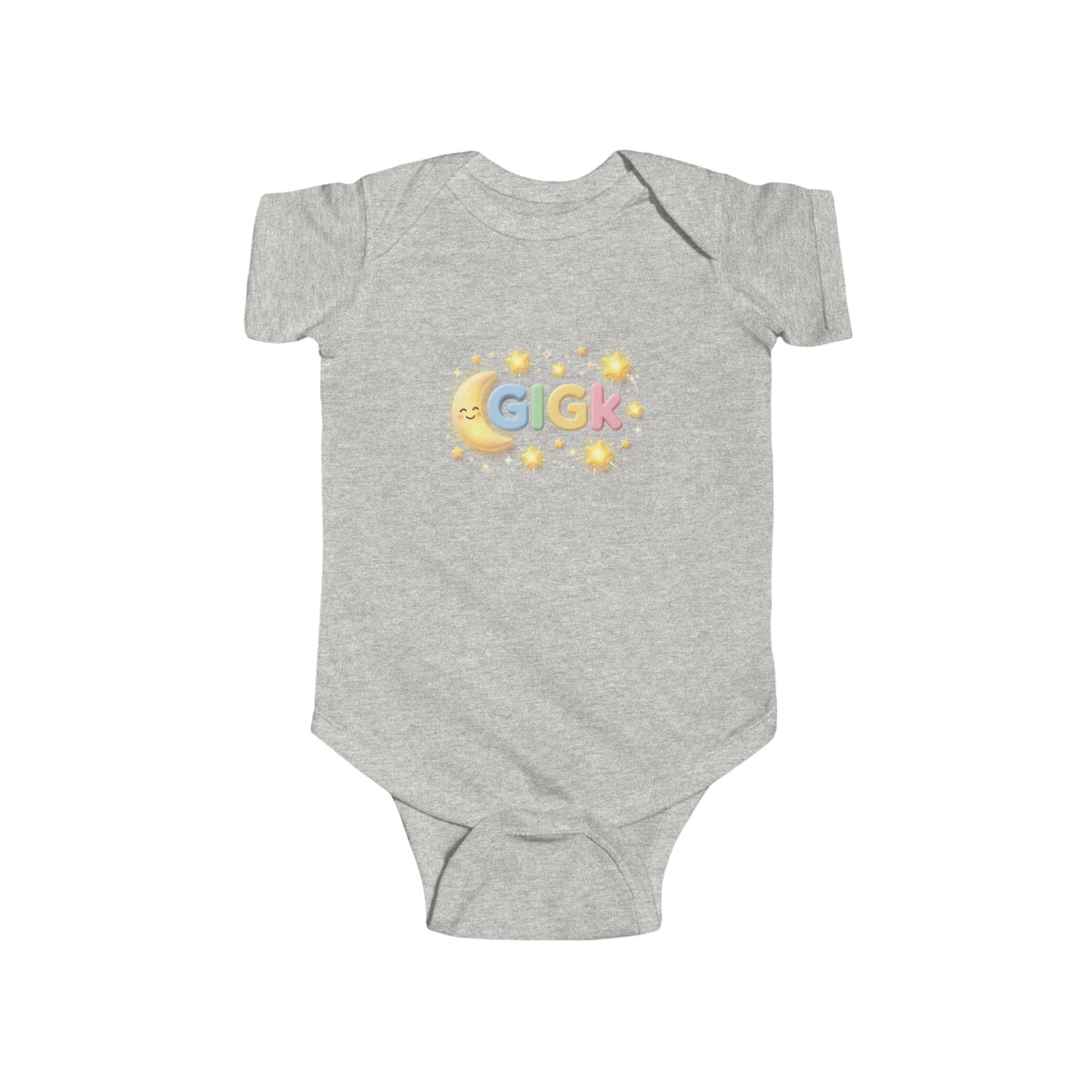 Baby Bodysuit – "Growing Like a God Kid" Cute Moon & Stars Nursery Onesie