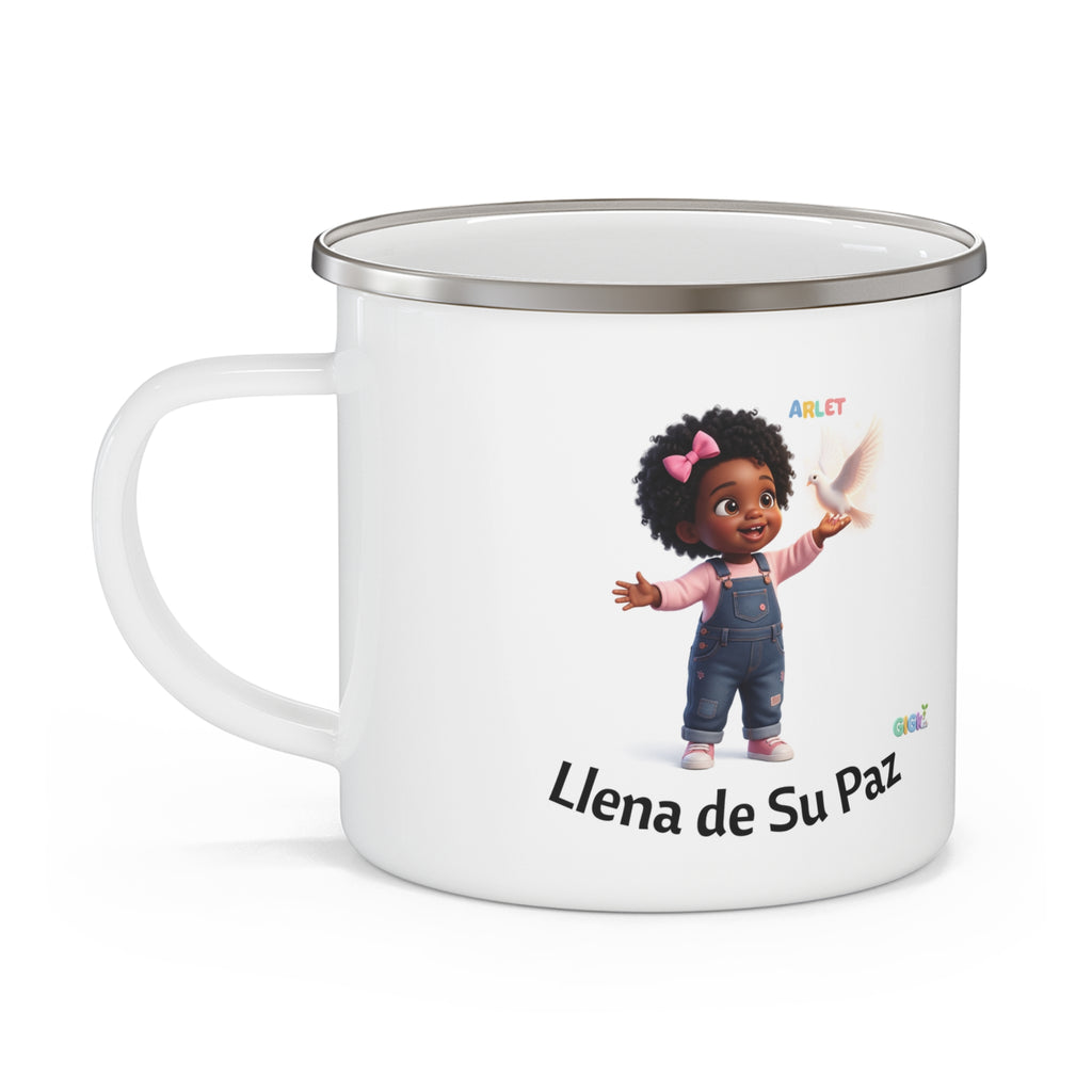 Enamel Camping Mug - "Growing in God Kids" Cute Faith-Based Kids Camping Cup