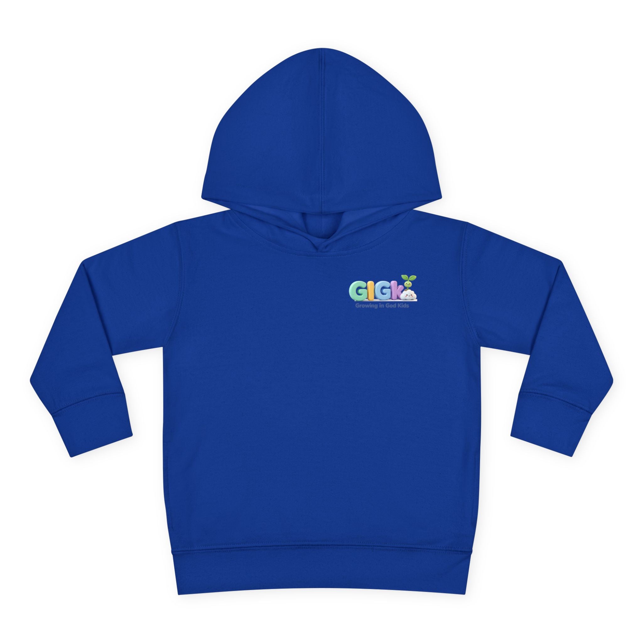 Toddler Hoodie — "¡Pequeña y Fuerte!" Superhero Girl Pullover