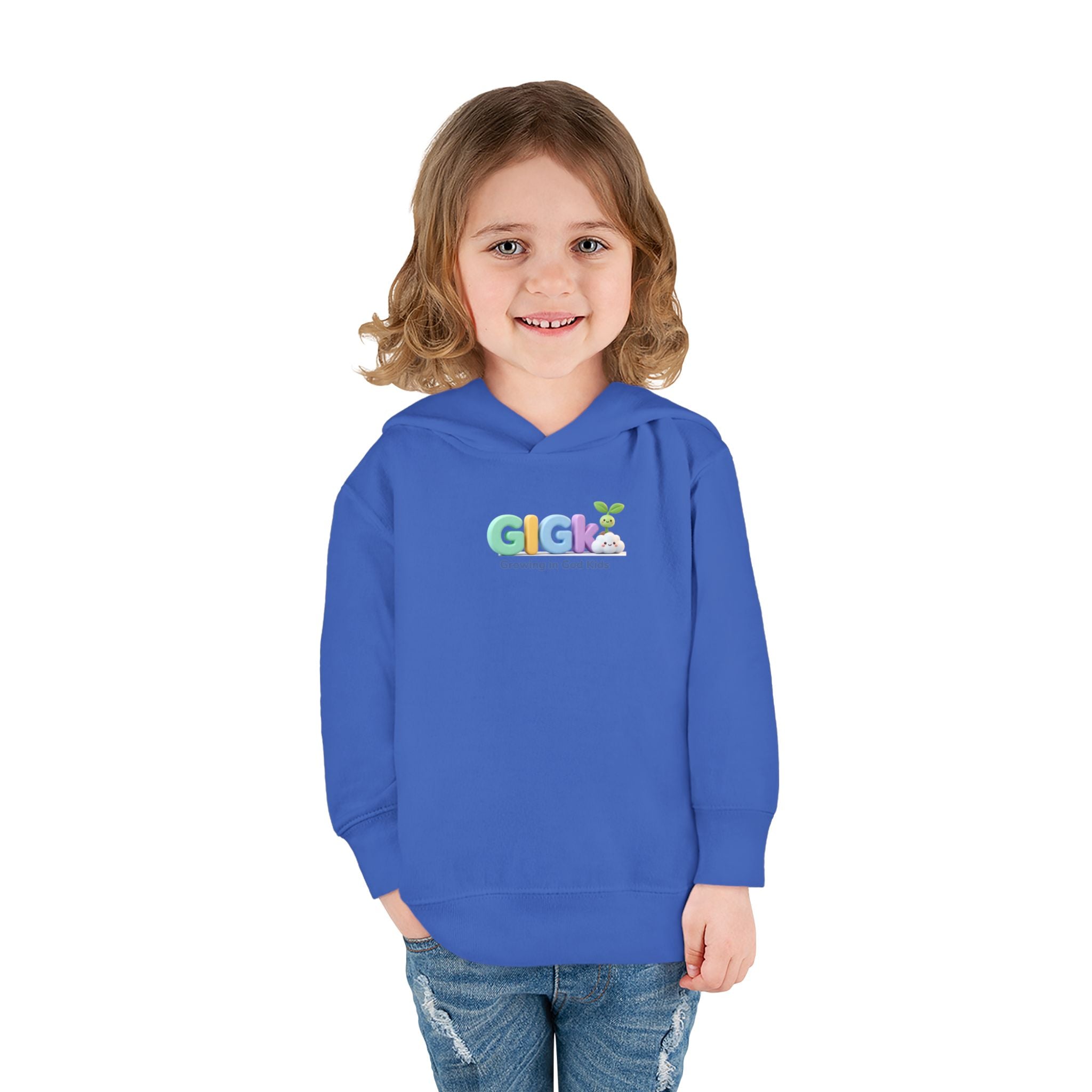 Toddler Hoodie — "Growing in God Kids" Christian Pullover for Babies & Toddlers