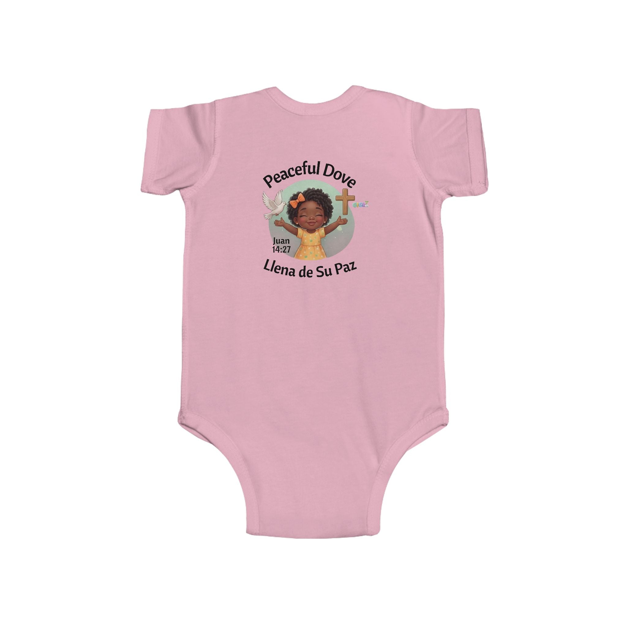 Infant Bodysuit — “Peaceful Dove / Llena de Su Paz” Baby Onesie (Bilingual)