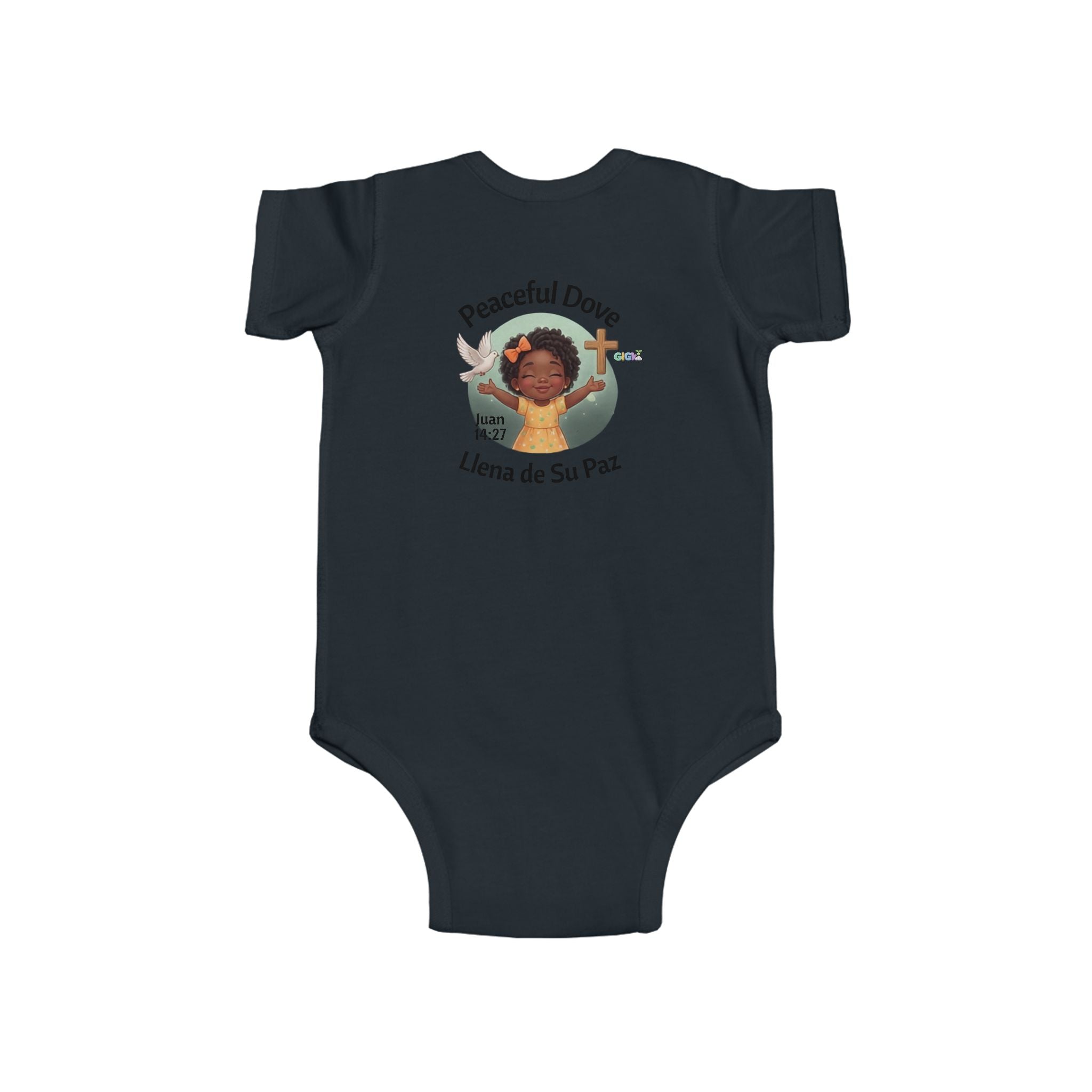 Infant Bodysuit — “Peaceful Dove / Llena de Su Paz” Baby Onesie (Bilingual)
