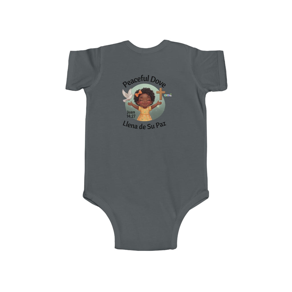 Infant Bodysuit — “Peaceful Dove / Llena de Su Paz” Baby Onesie (Bilingual)
