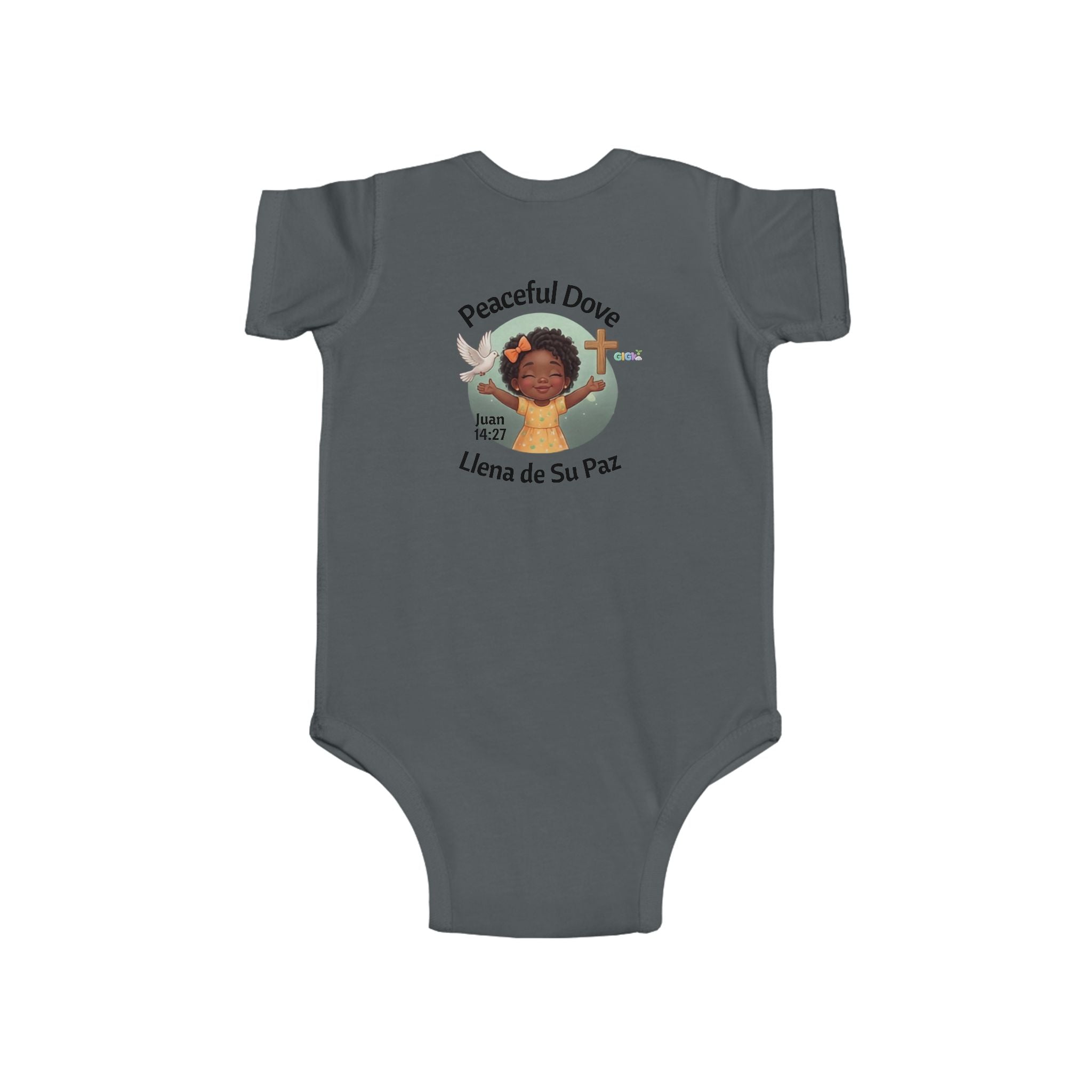 Infant Bodysuit — “Peaceful Dove / Llena de Su Paz” Baby Onesie (Bilingual)