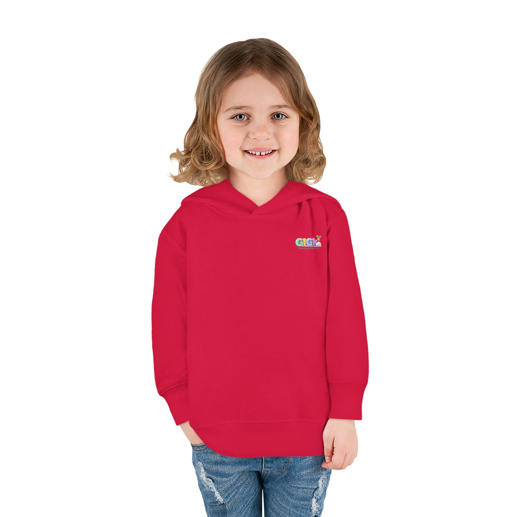 Toddler Hoodie "Welcome Little Princess" — Cute Black Baby Girl with Stuffed Lion Pullover