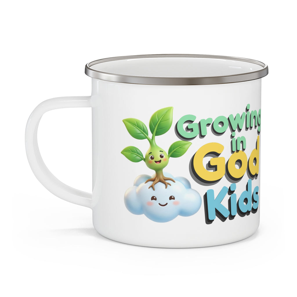 Enamel Mug — Growing in God Kids (Alaba con alegría!)