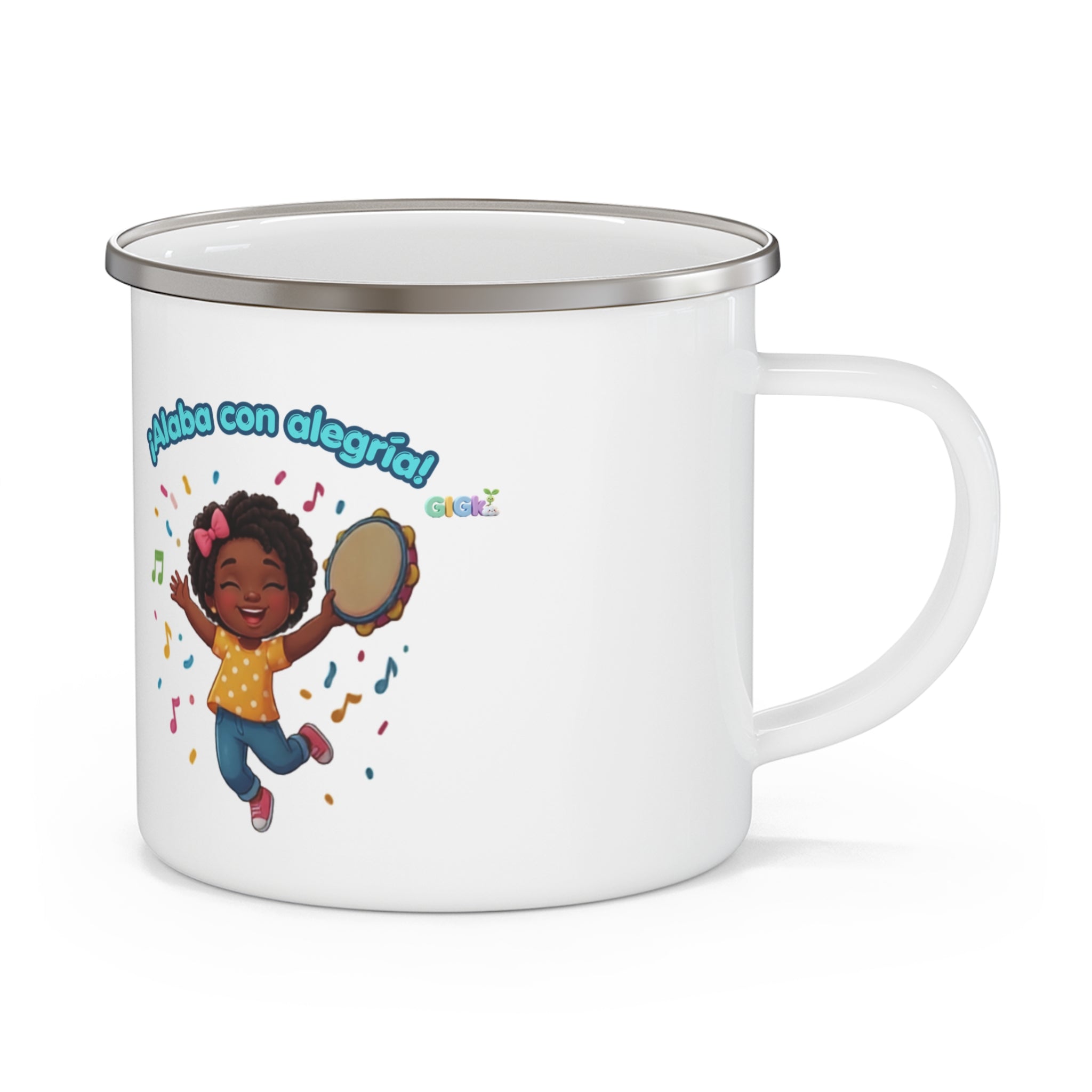 Enamel Mug — Growing in God Kids (Alaba con alegría!)