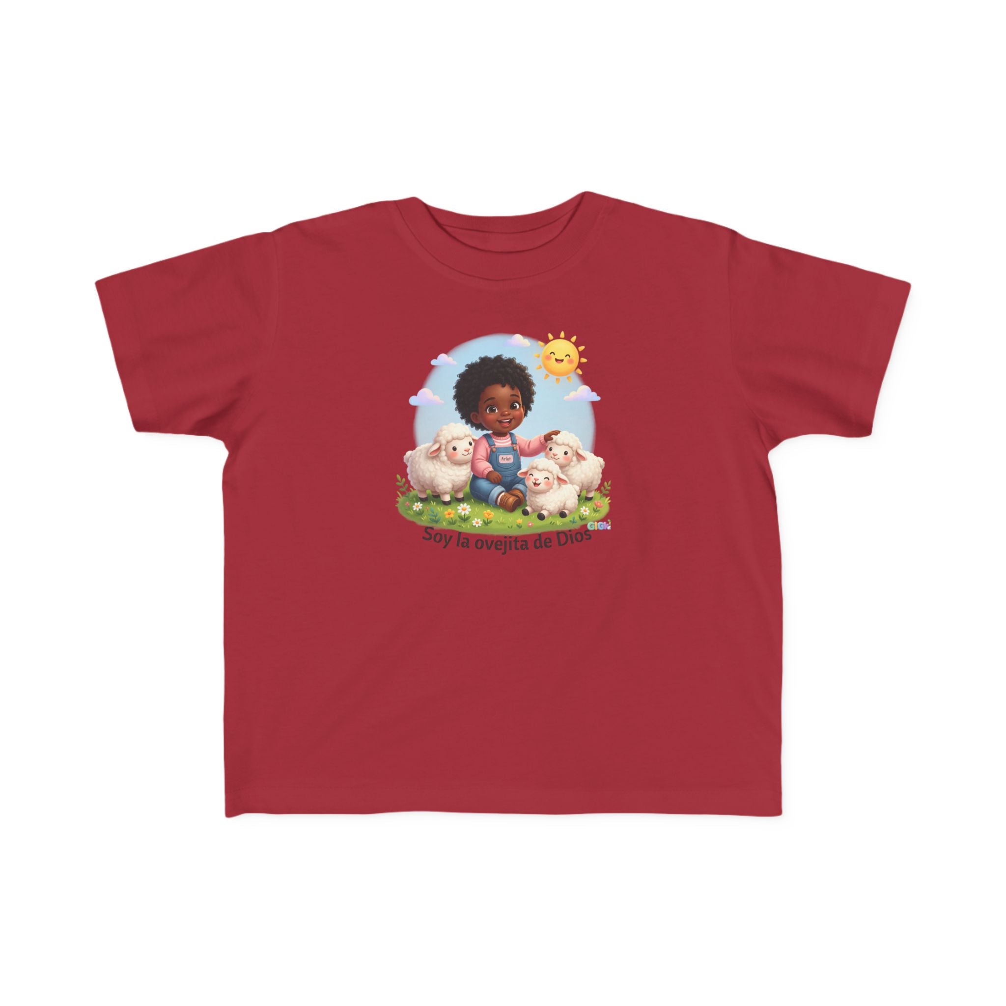 Growing in God Kids Toddler Tee — "Soy la ovejita de Dios" Faith Shirt