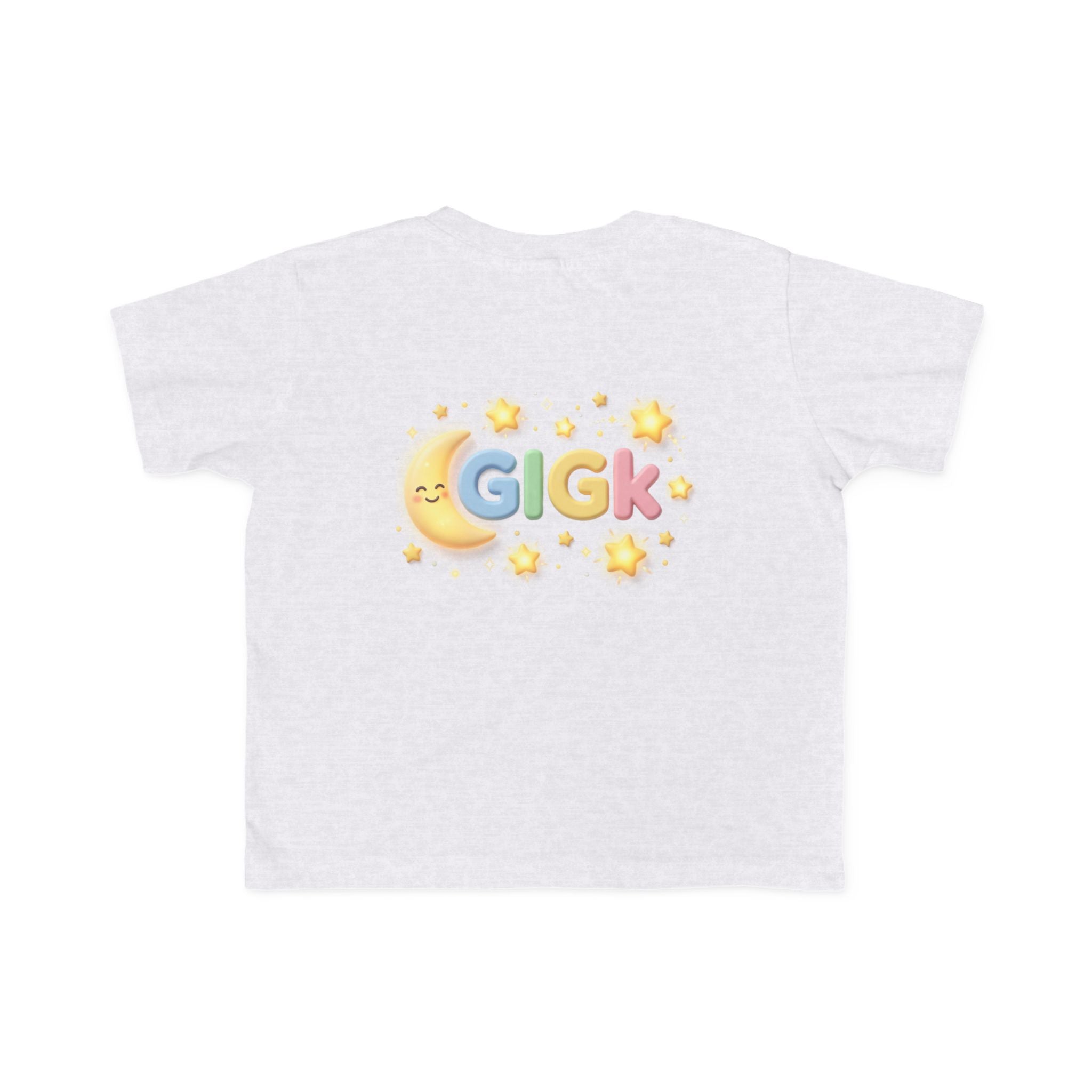 Toddler Tee — Pastel Moon & Stars "Gigk" Graphic