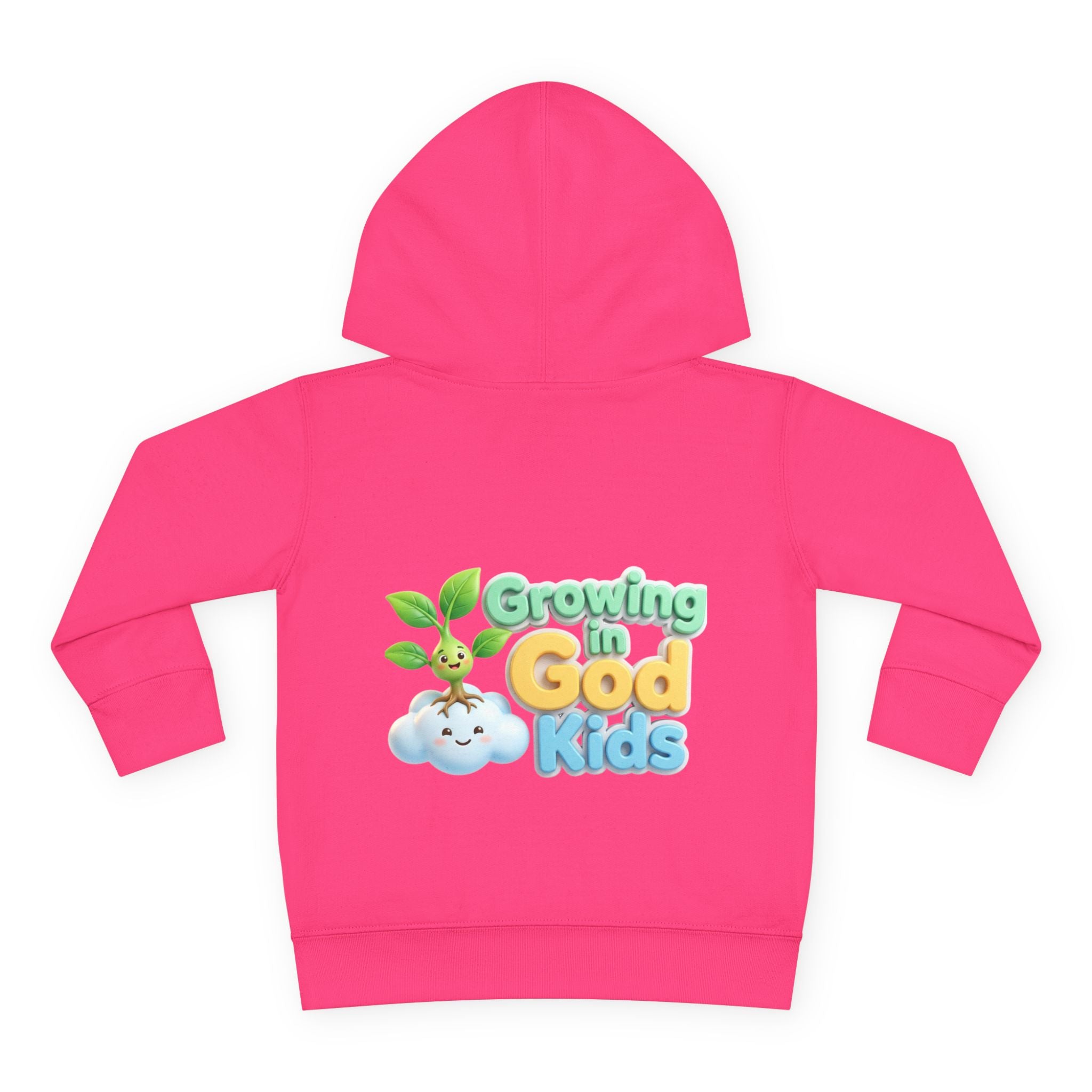 Toddler Hoodie — "Growing in God Kids" Christian Pullover for Babies & Toddlers