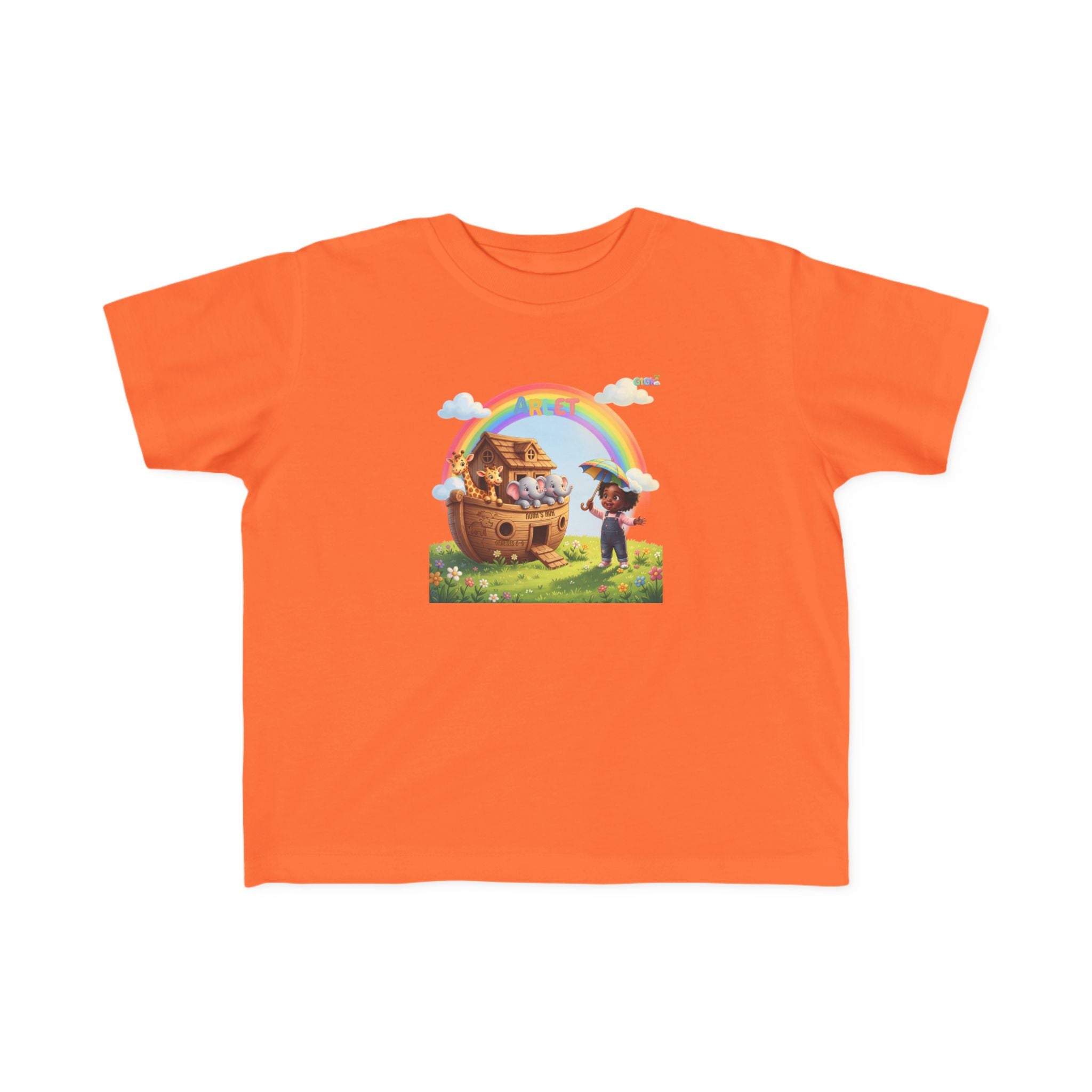 Noah’s Ark Rainbow Toddler Tee — Cute Animal Ark Graphic T-Shirt