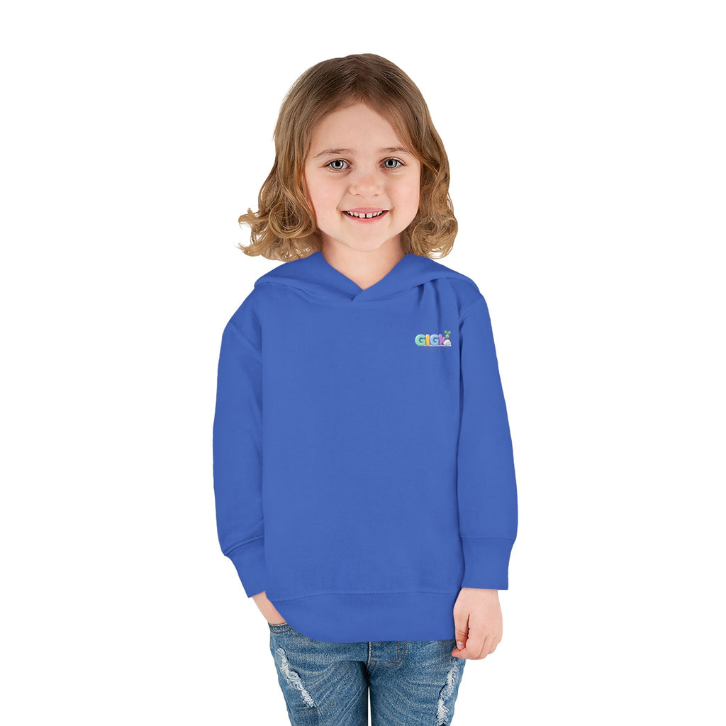 Toddler Hoodie "Welcome Little Princess" — Cute Black Baby Girl with Stuffed Lion Pullover