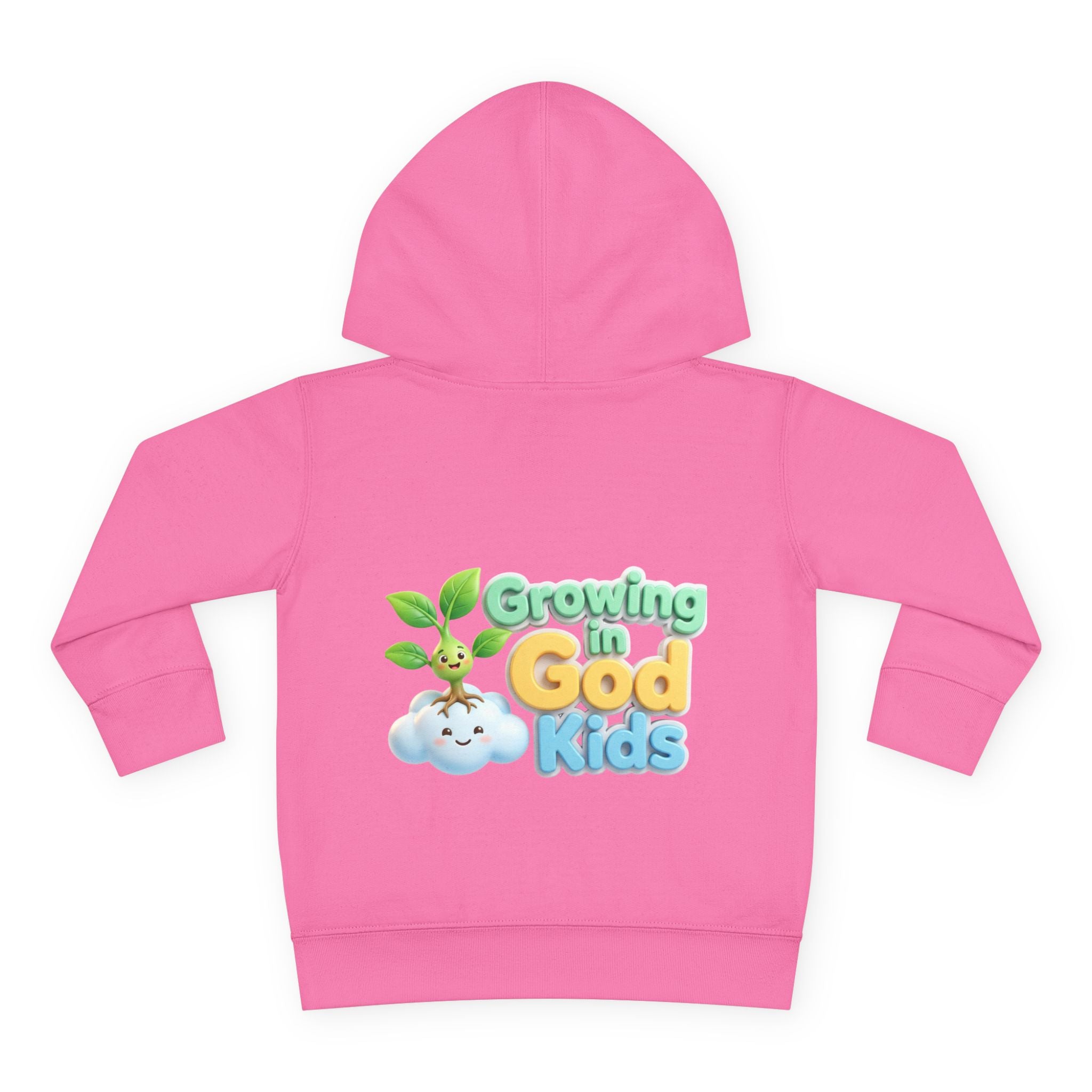 Toddler Hoodie — "Growing in God Kids" Christian Pullover for Babies & Toddlers