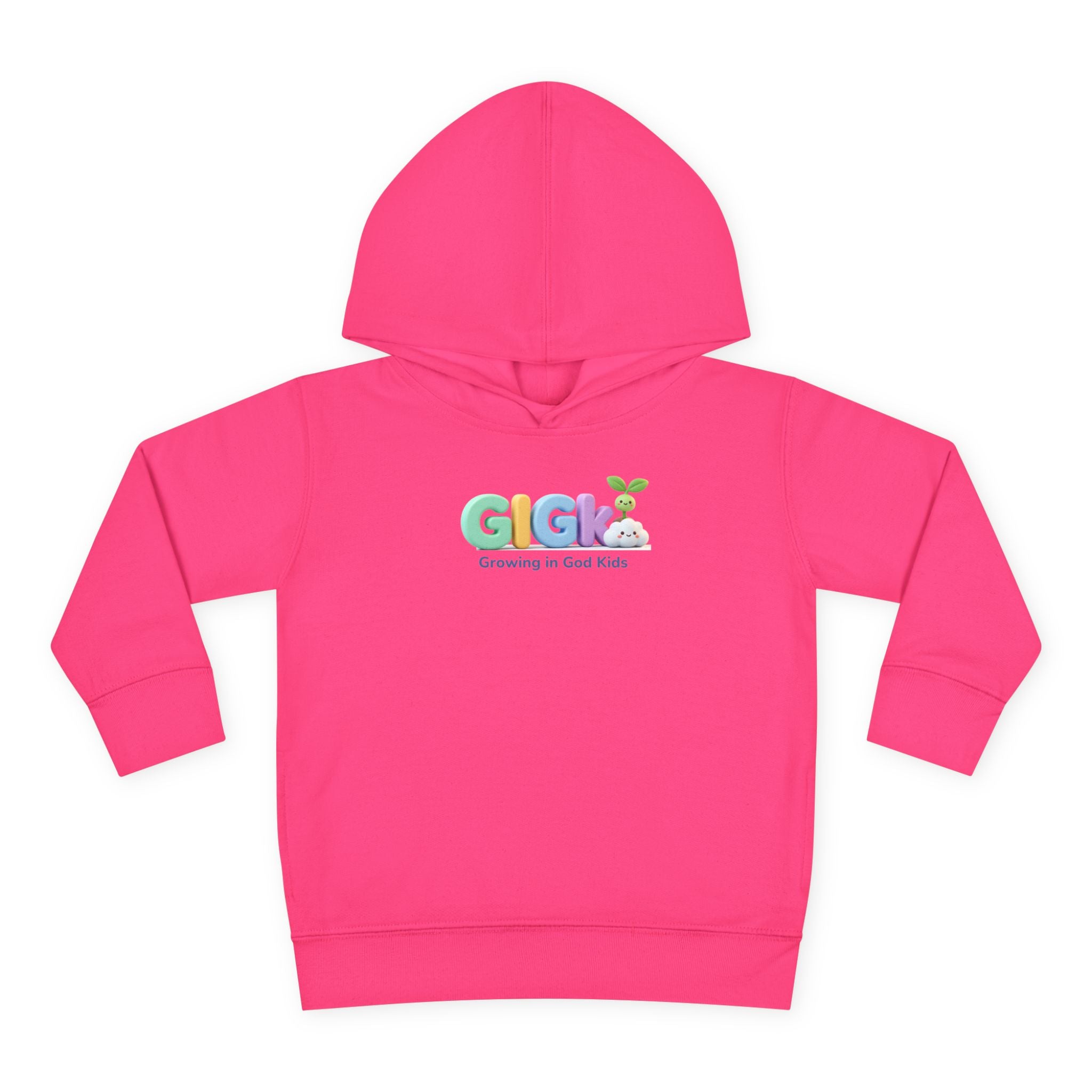 Toddler Hoodie — "Creciendo en Dios" Religious Pullover for Kids (Galatians 6:9)