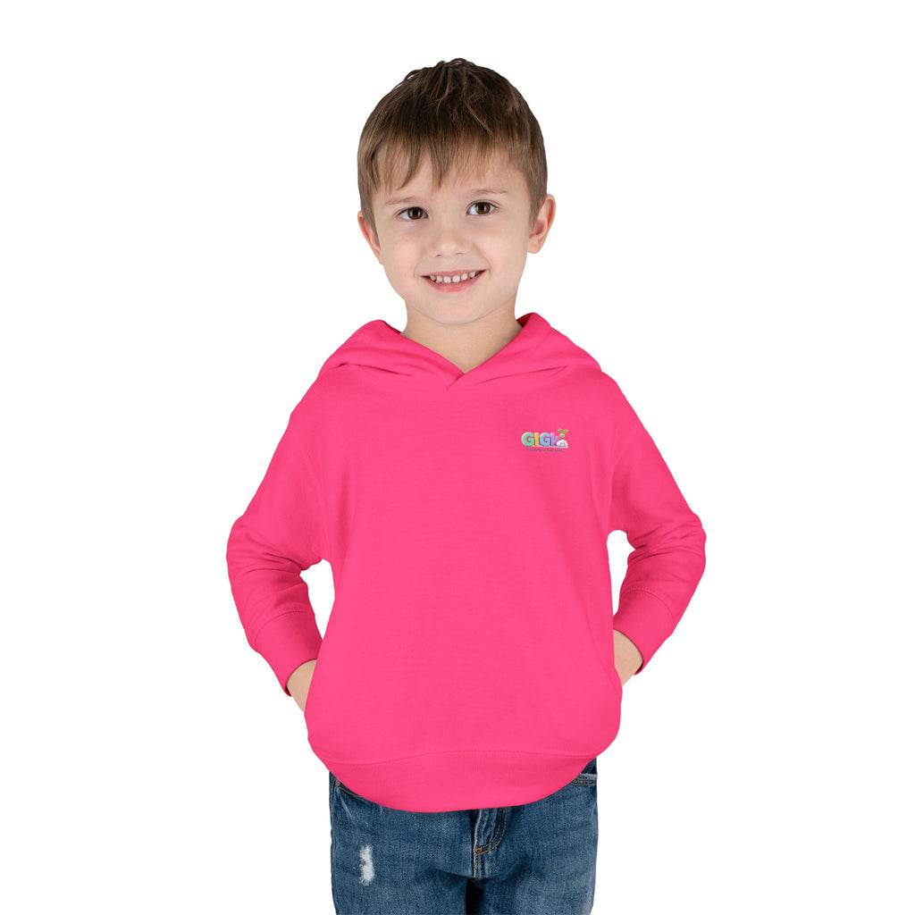 Toddler Hoodie "Welcome Little Princess" — Cute Black Baby Girl with Stuffed Lion Pullover