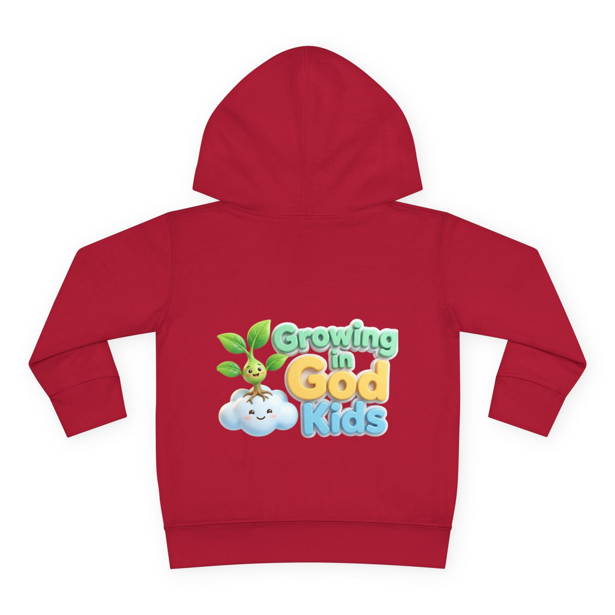 Toddler Hoodie — "Growing in God Kids" Christian Pullover for Babies & Toddlers