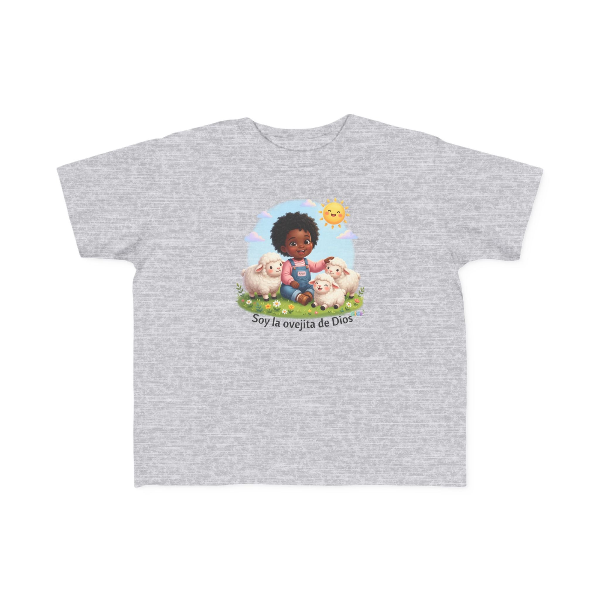 Growing in God Kids Toddler Tee — "Soy la ovejita de Dios" Faith Shirt