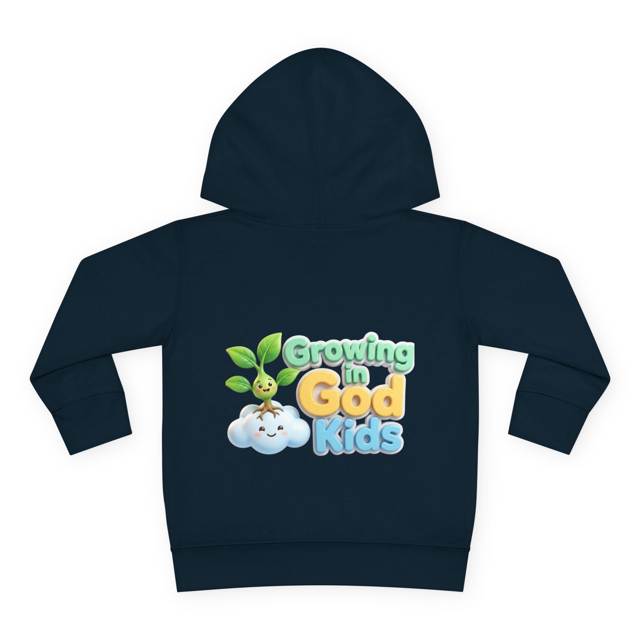 Toddler Hoodie — "Growing in God Kids" Christian Pullover for Babies & Toddlers