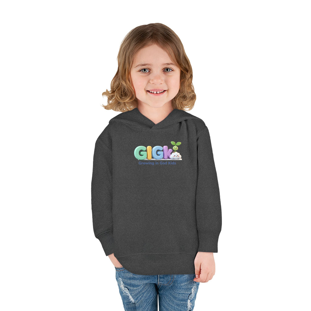 Toddler Hoodie — "Creciendo en Dios" Religious Pullover for Kids (Galatians 6:9)